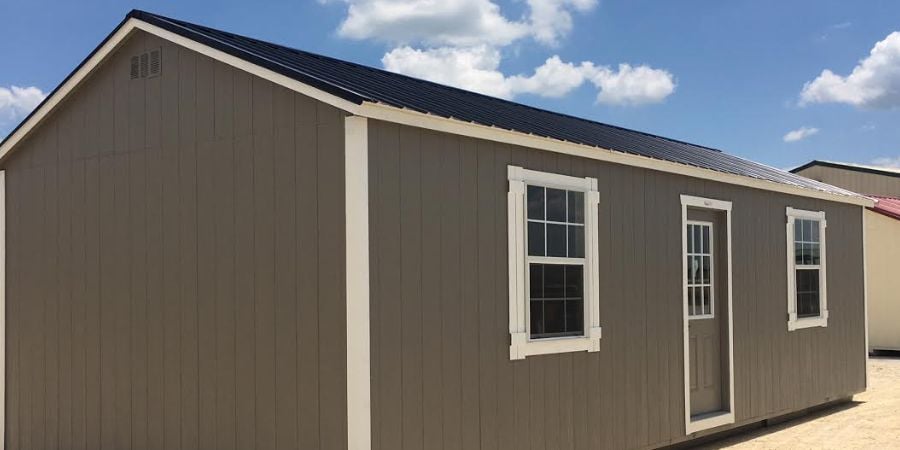 Tan Cabin shed