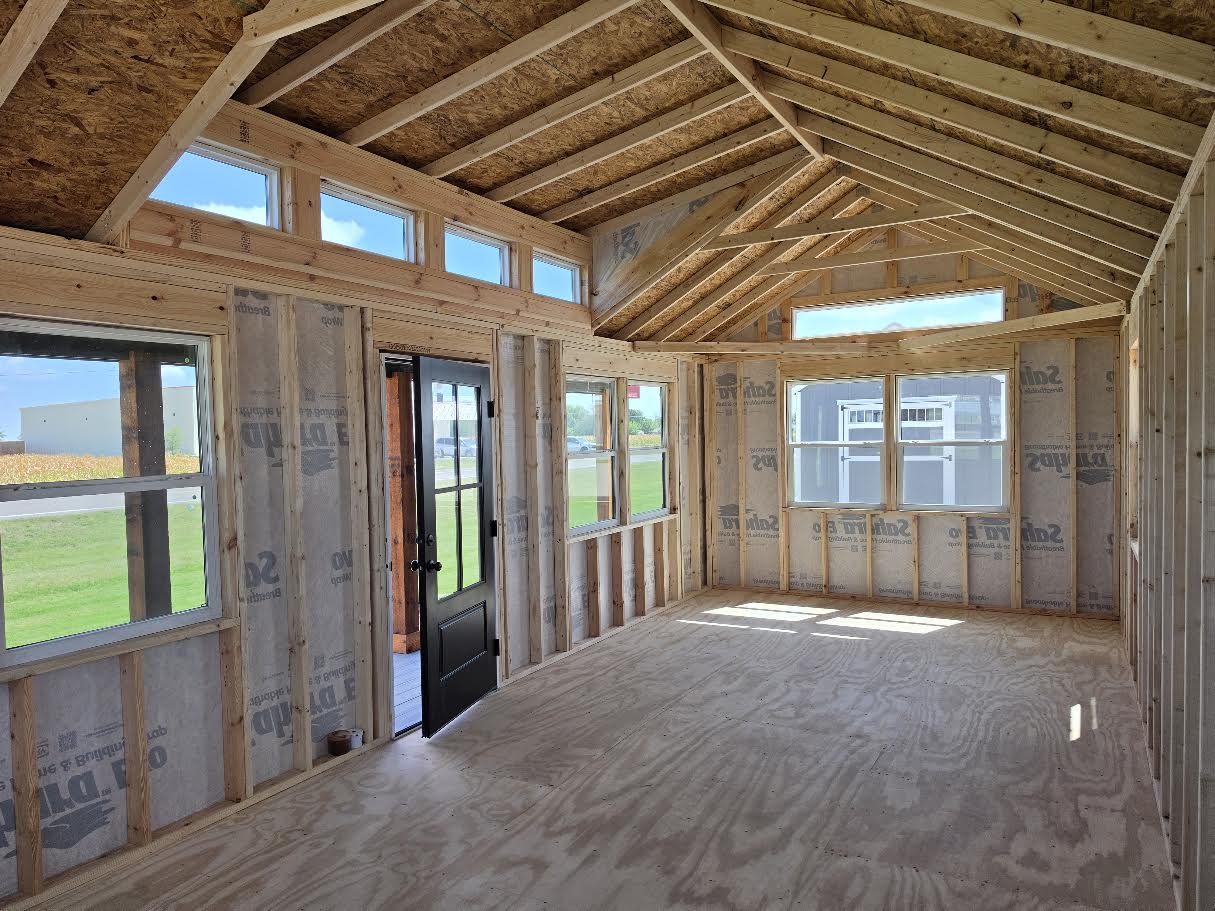 12x28 Dormer Cabin plus 4' Porch #7774