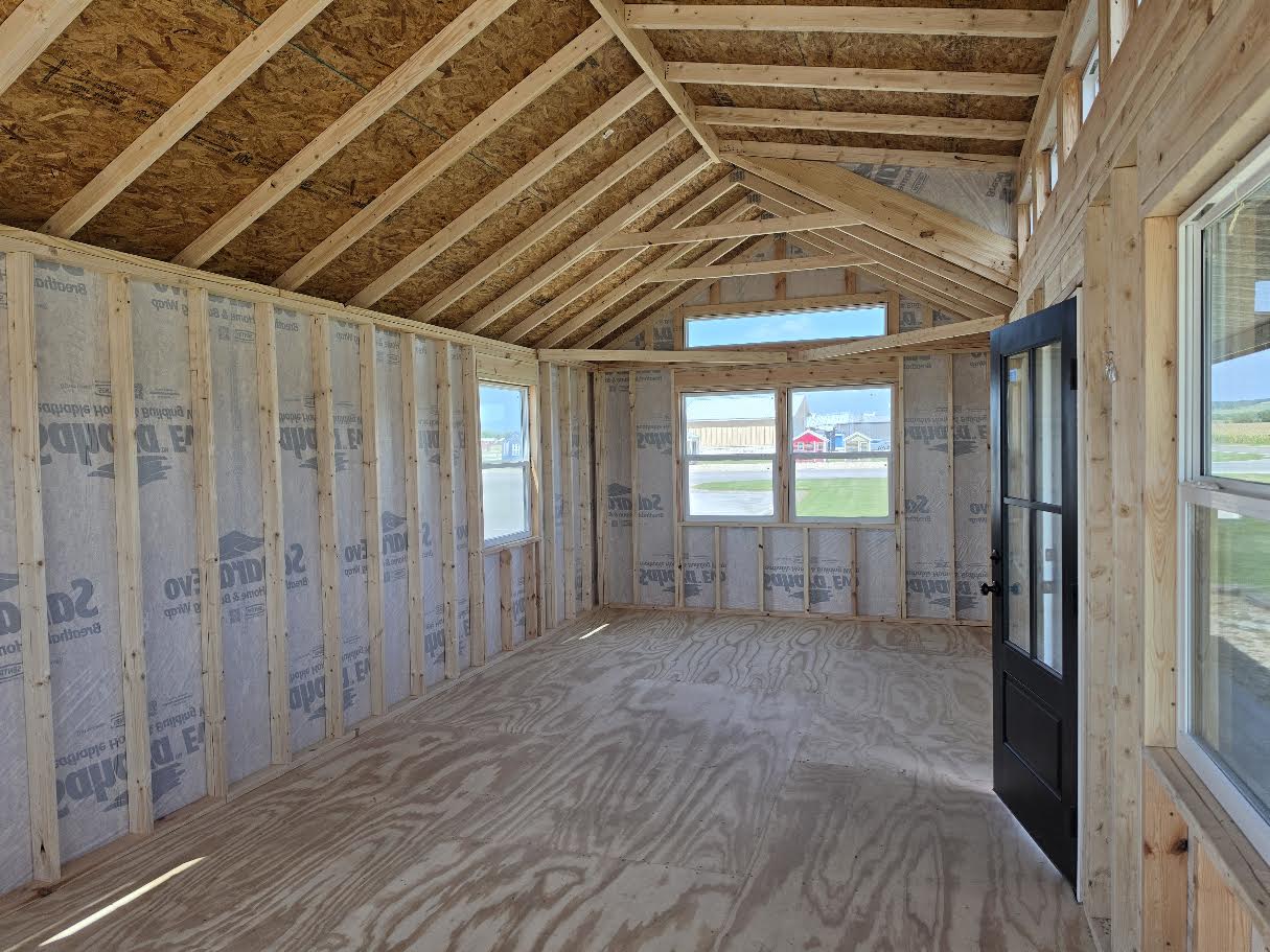 12x28 Dormer Cabin plus 4' Porch #7774