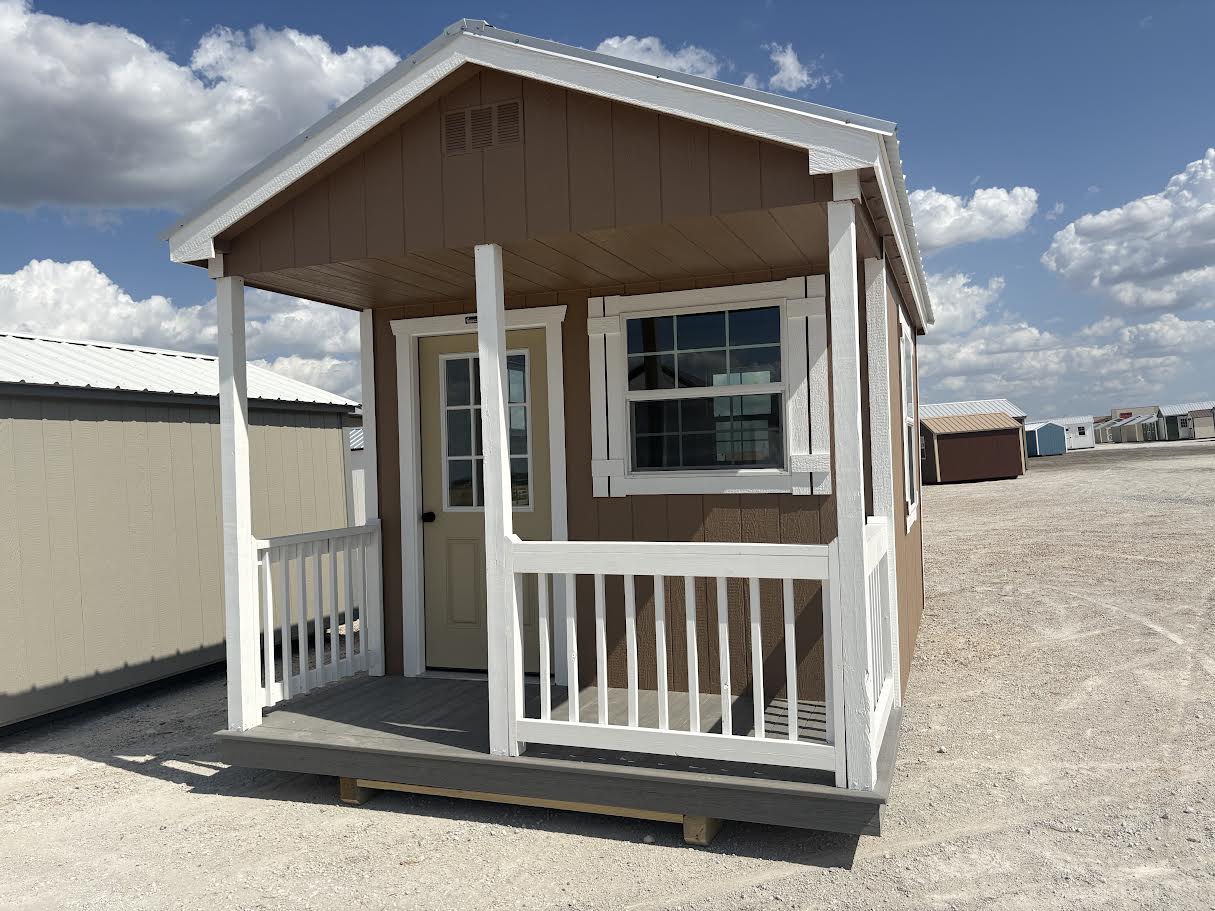 10x16 Gable Cabin with Porch #8513