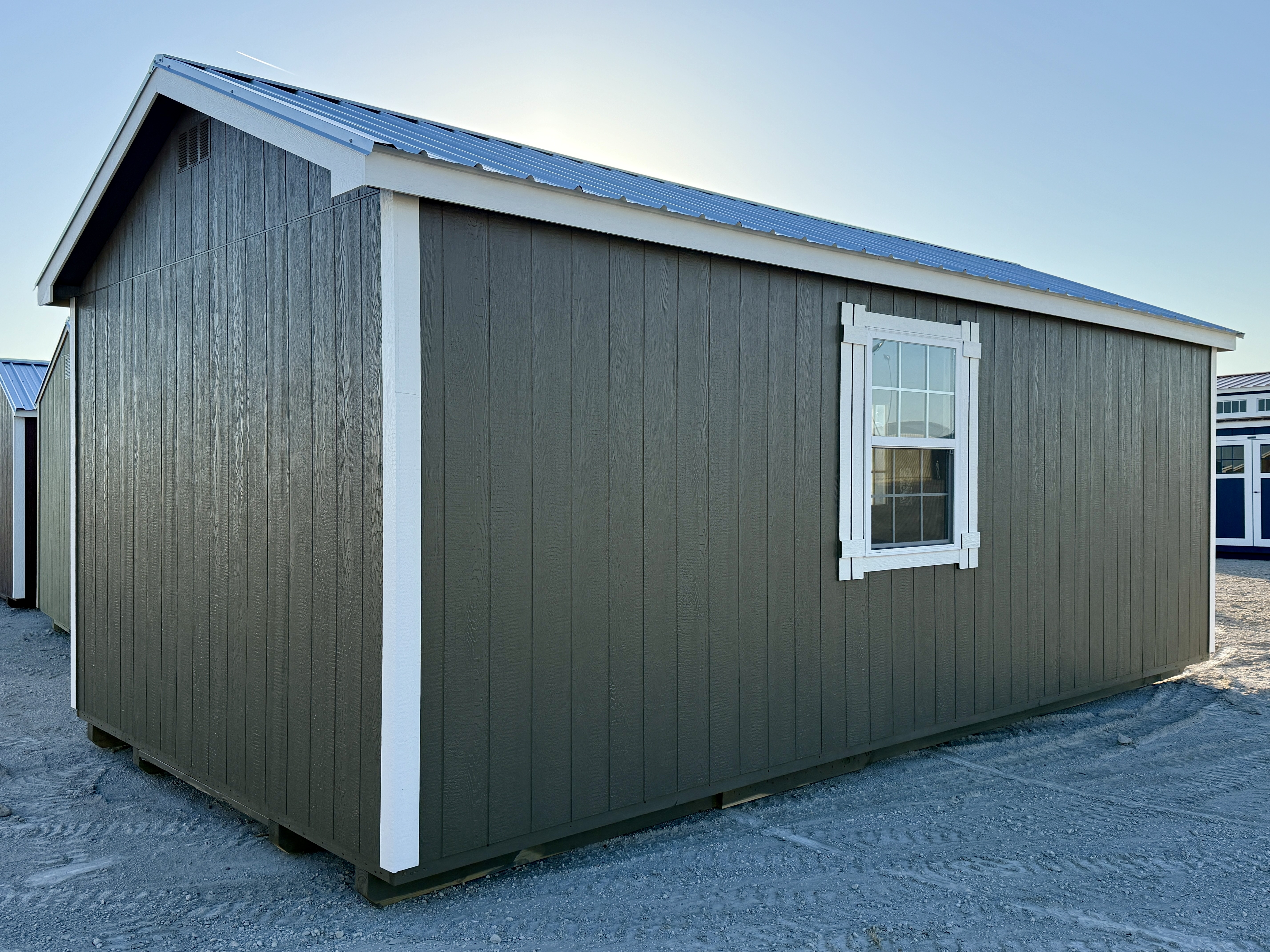 12x24 Gable Cabin with Corner Porch #6355