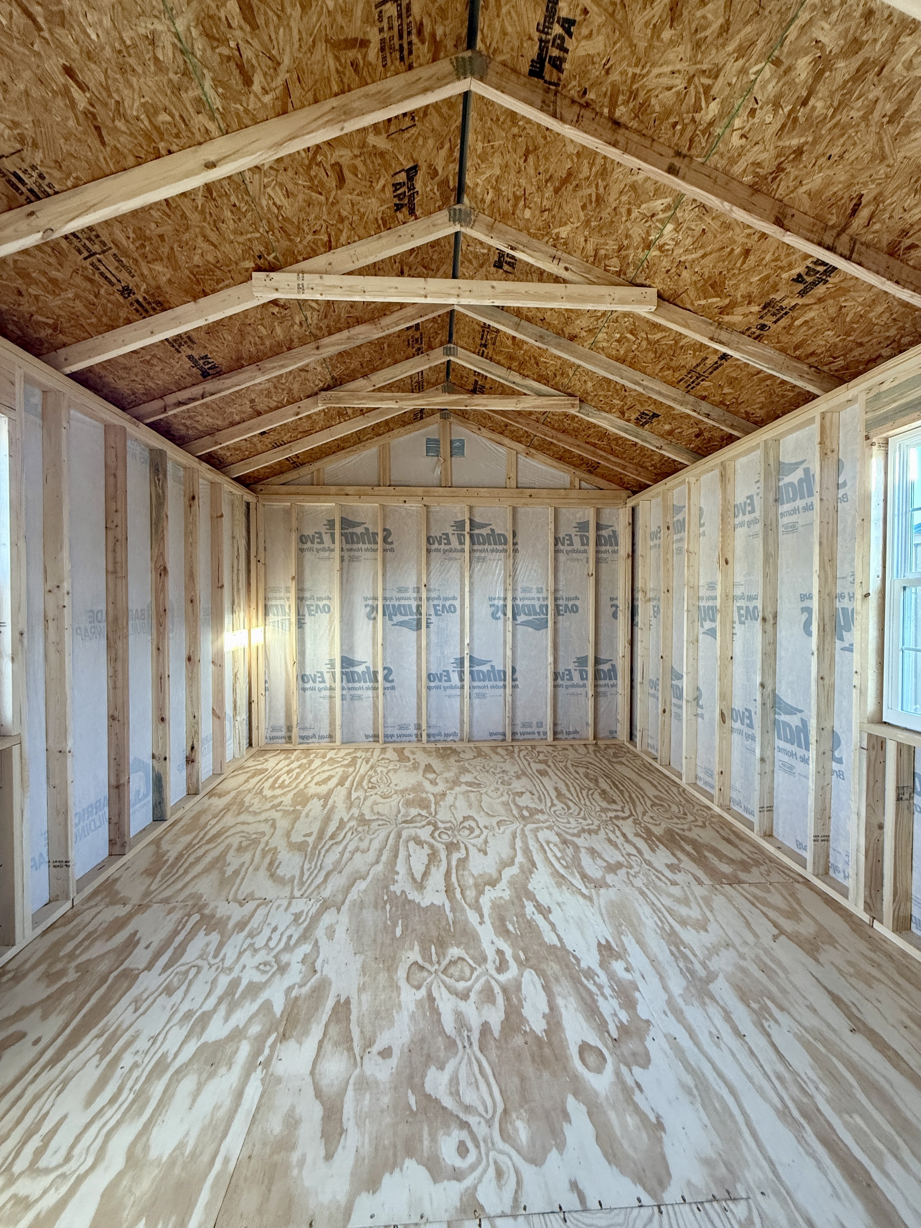 12x24 Gable Cabin with Corner Porch #6355