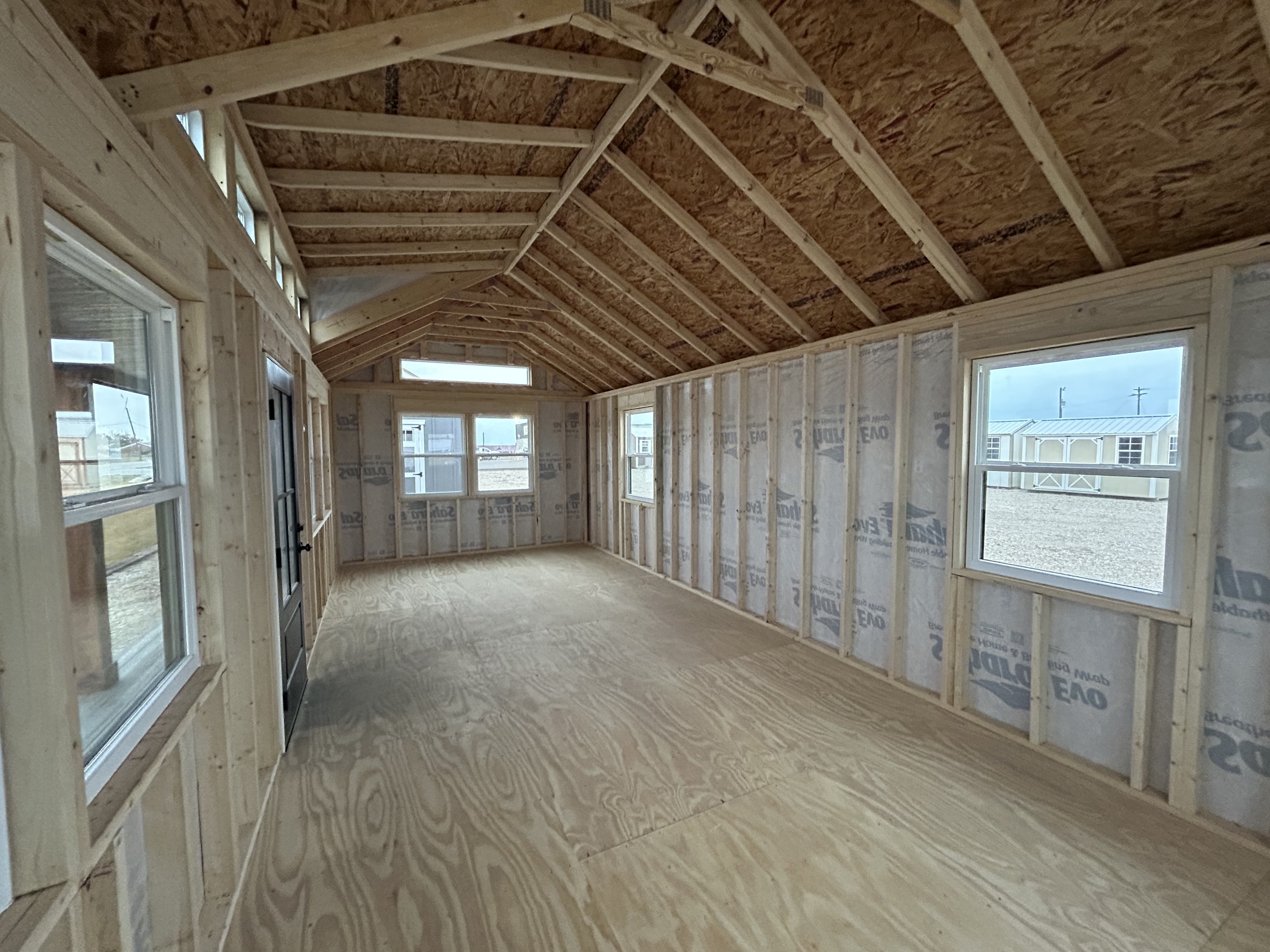 12x28 Dormer Cabin plus 4' Porch #7238