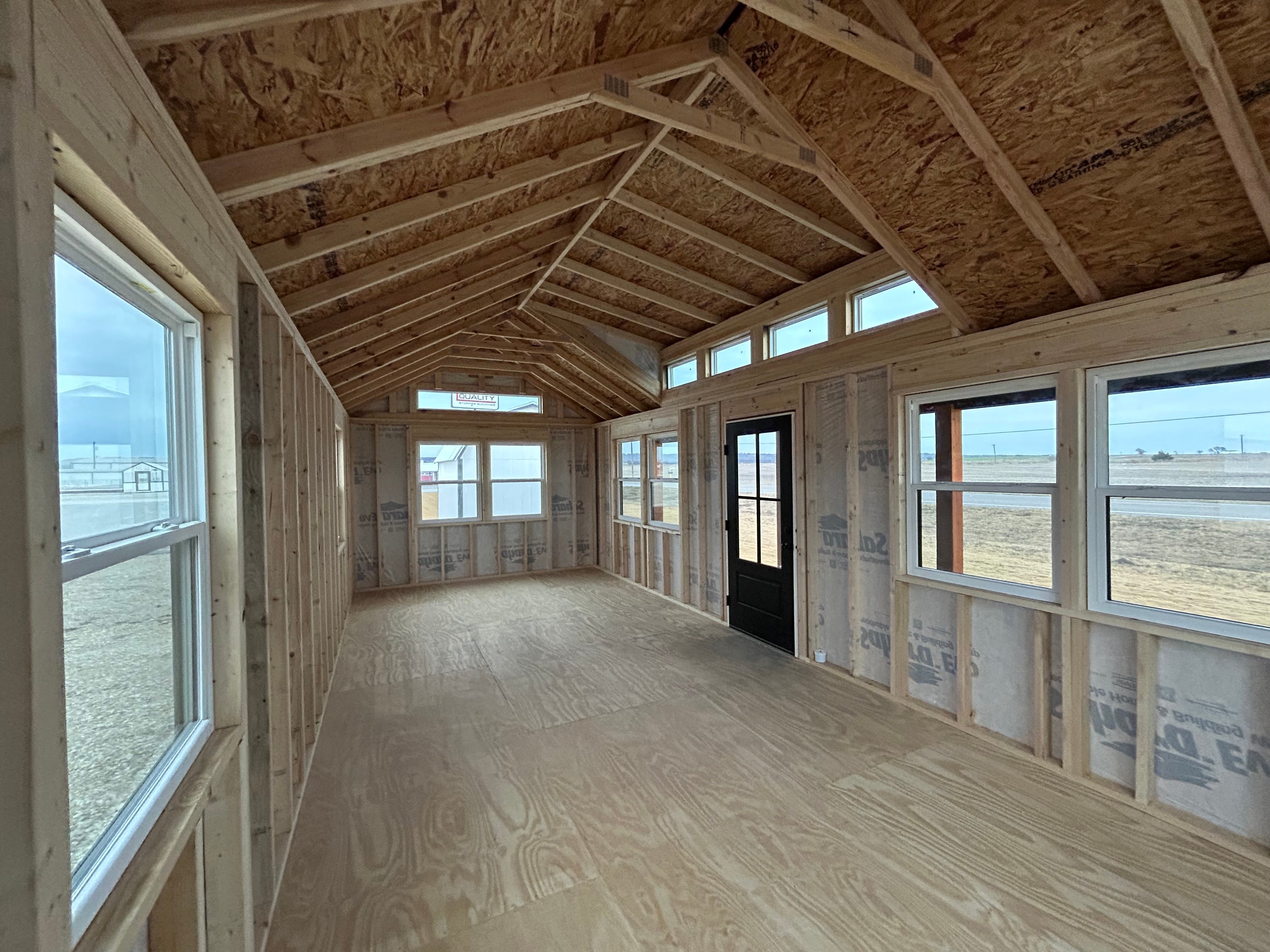 12x28 Dormer Cabin plus 4' Porch #7238