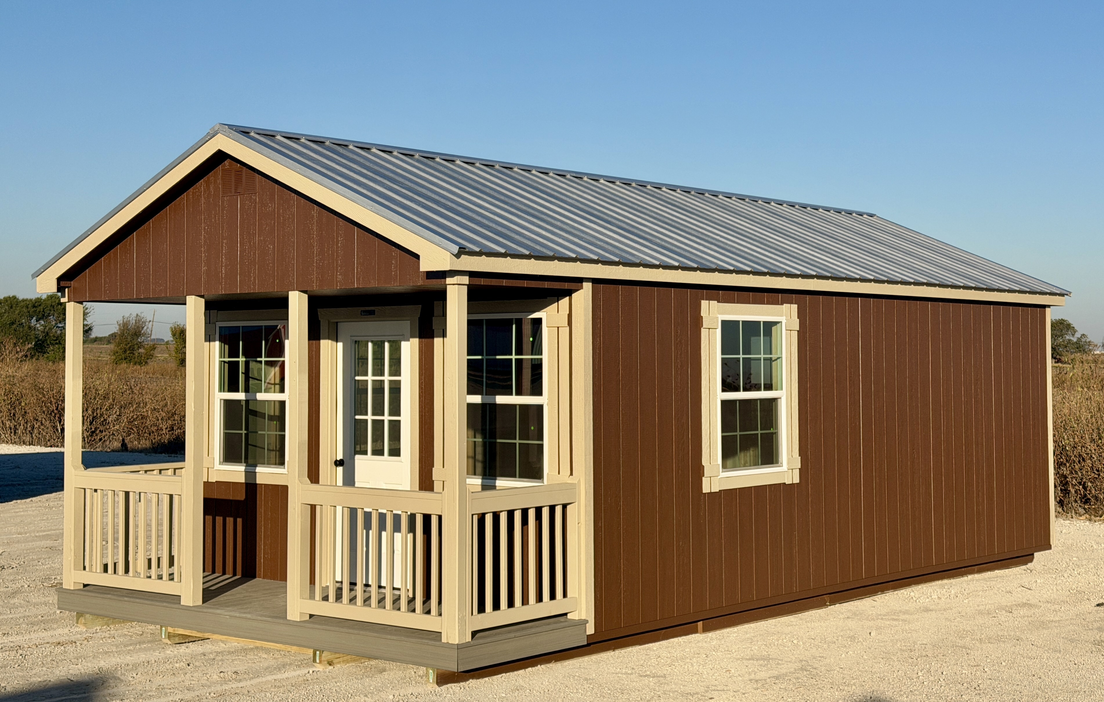 14x28 Gable Cabin with Porch #7240