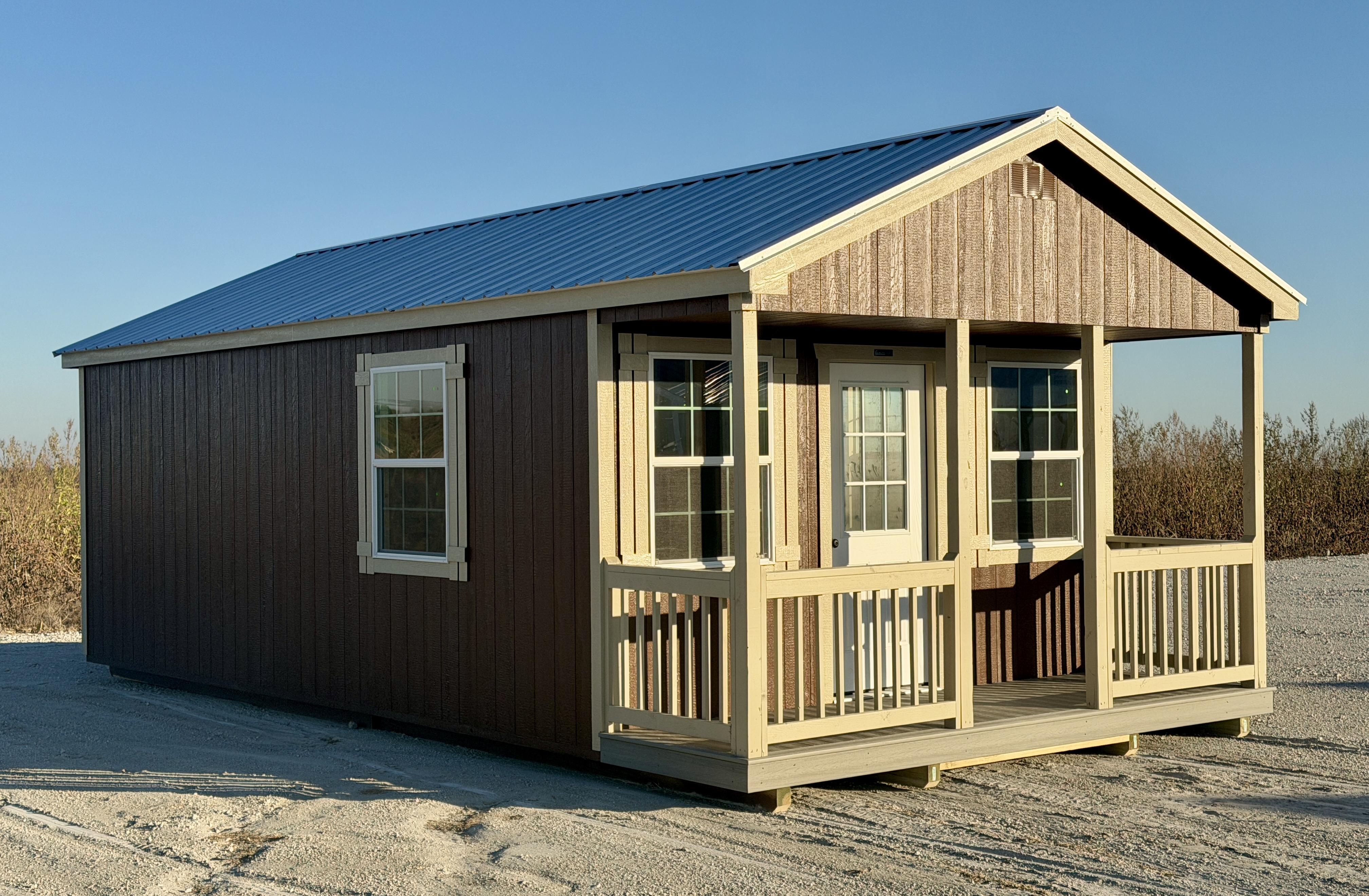 14x28 Gable Cabin with Porch #7240