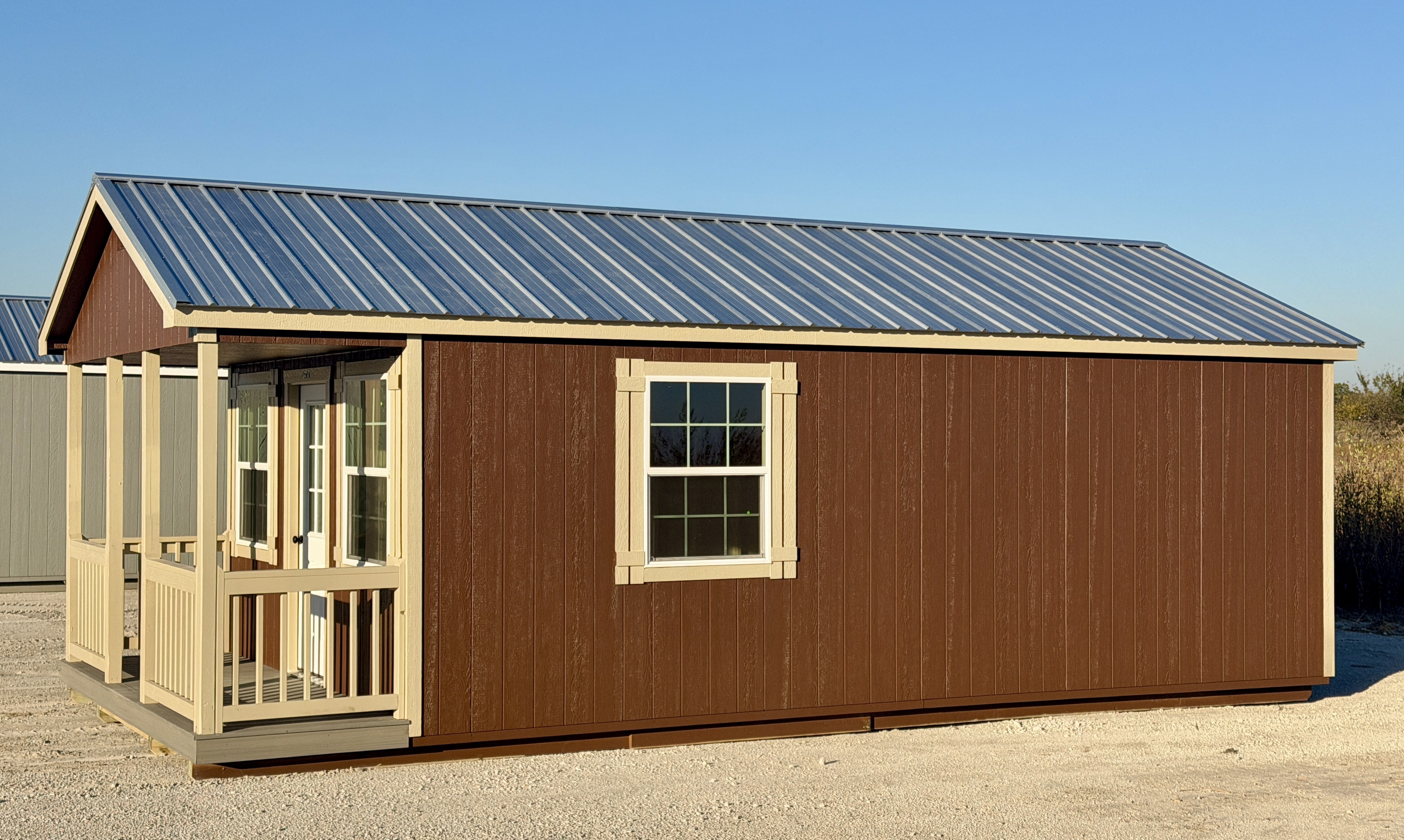 14x28 Gable Cabin with Porch #7240