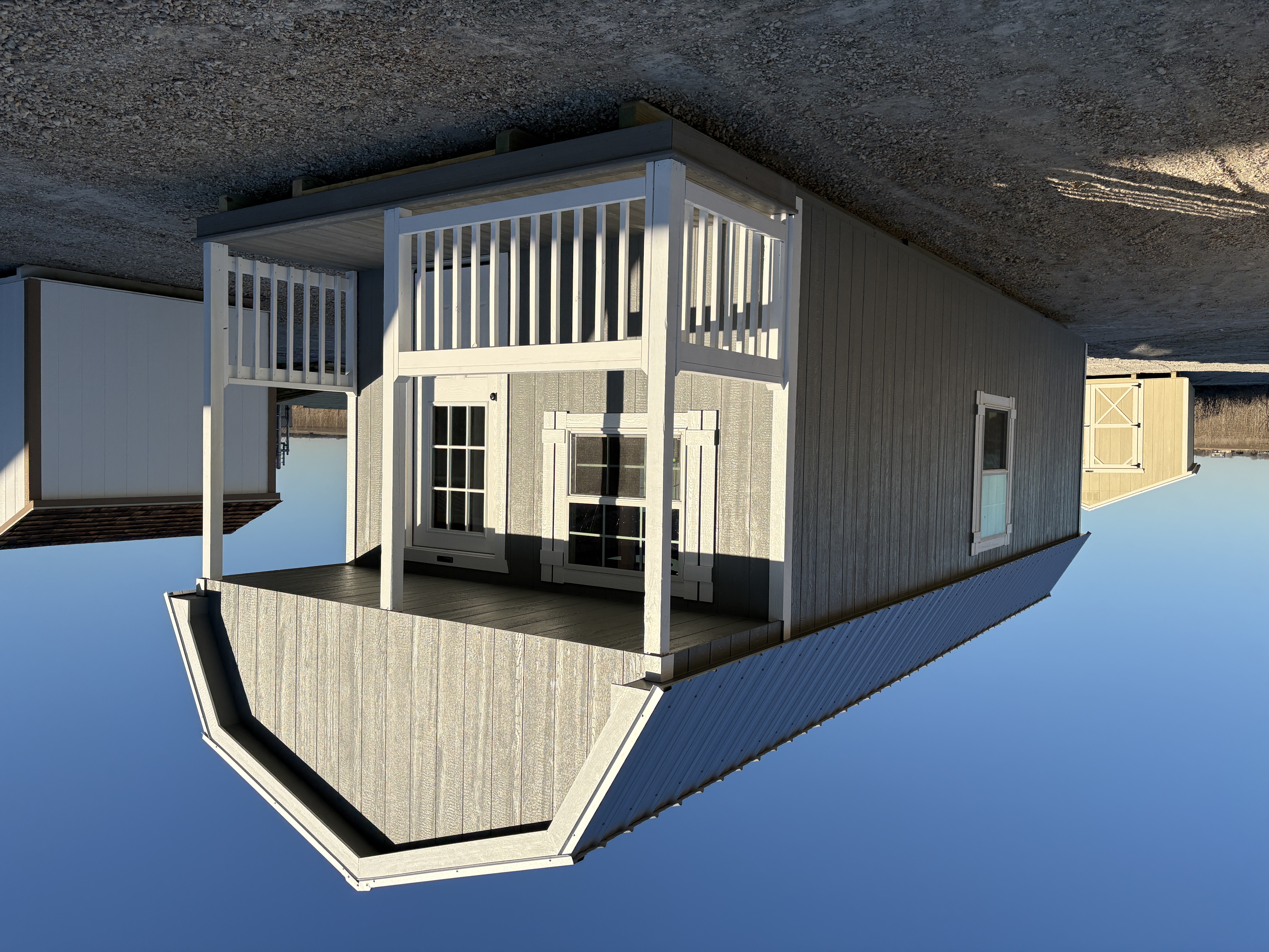 12x32 Lofted Cabin Shell with Porch #7609