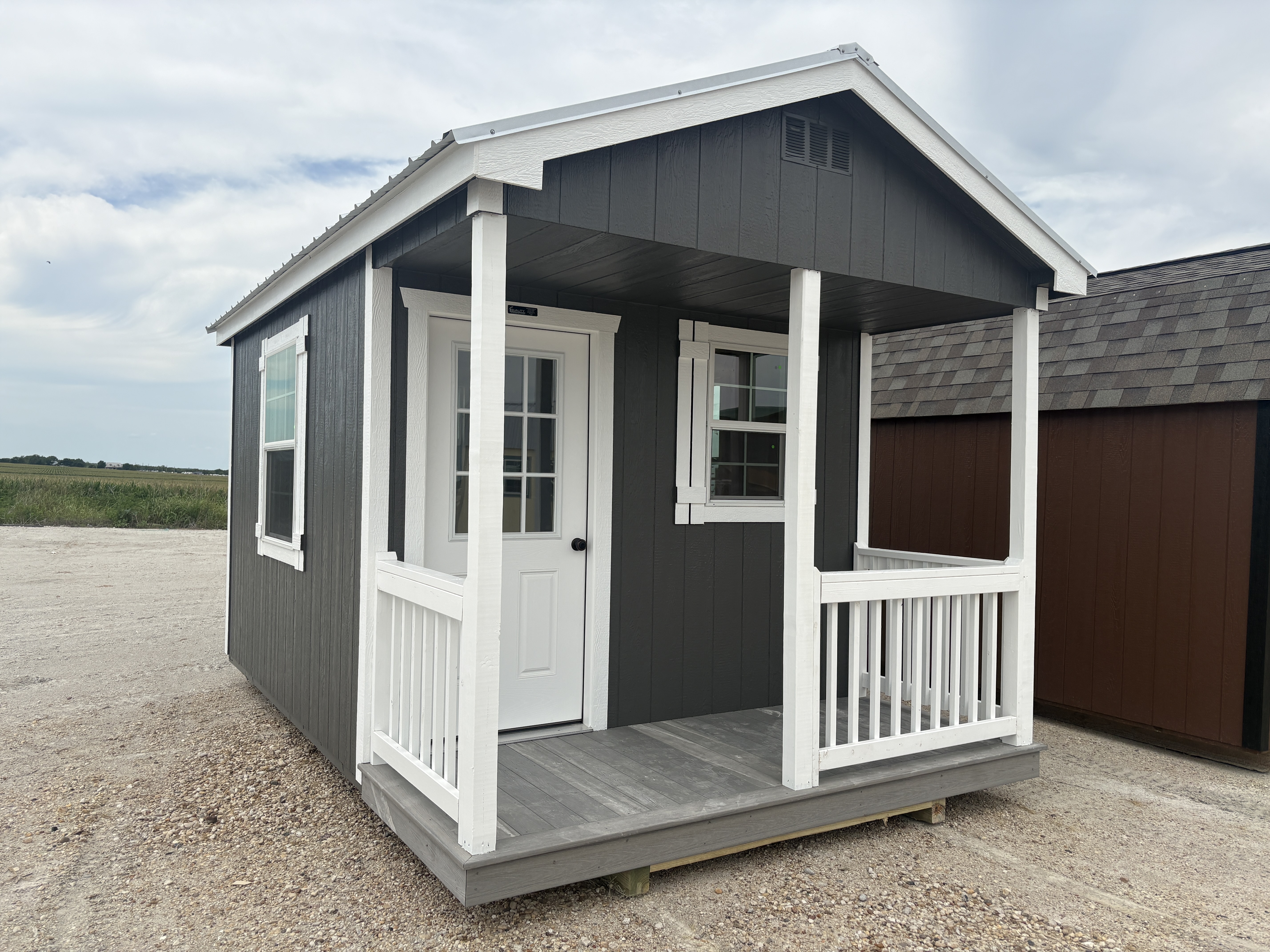 10x16 Gable Cabin with Porch #7836