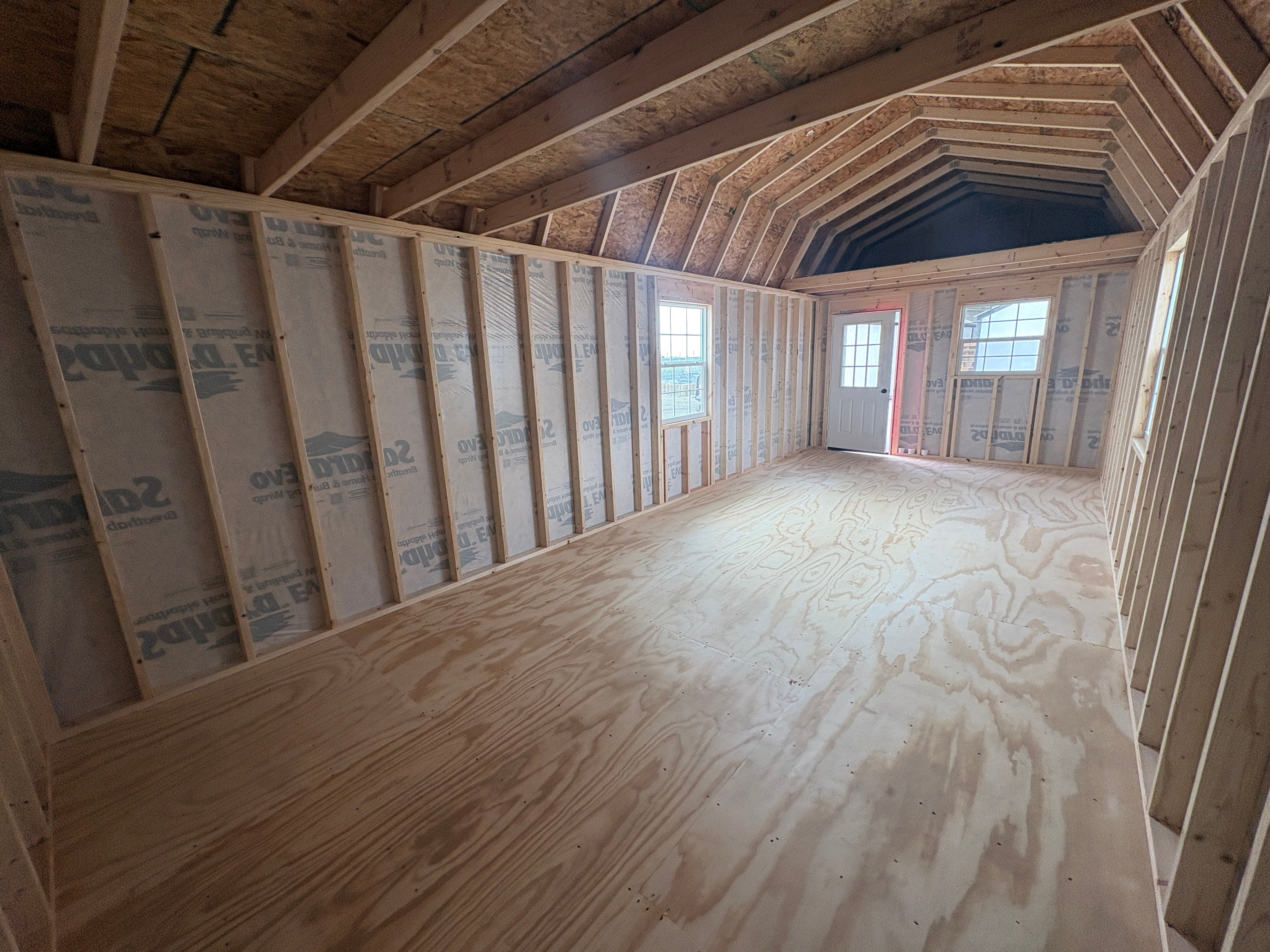 12x32 Lofted Cabin Shell with Porch #8127