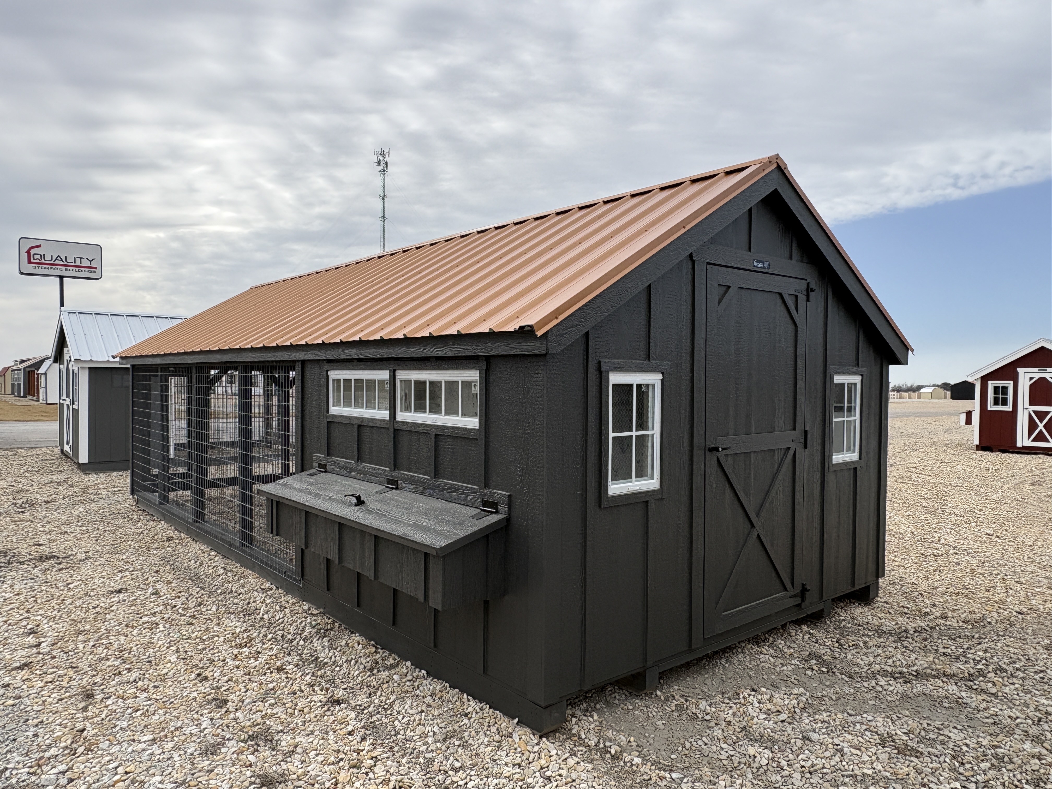 10x24 Chicken Coop #7246