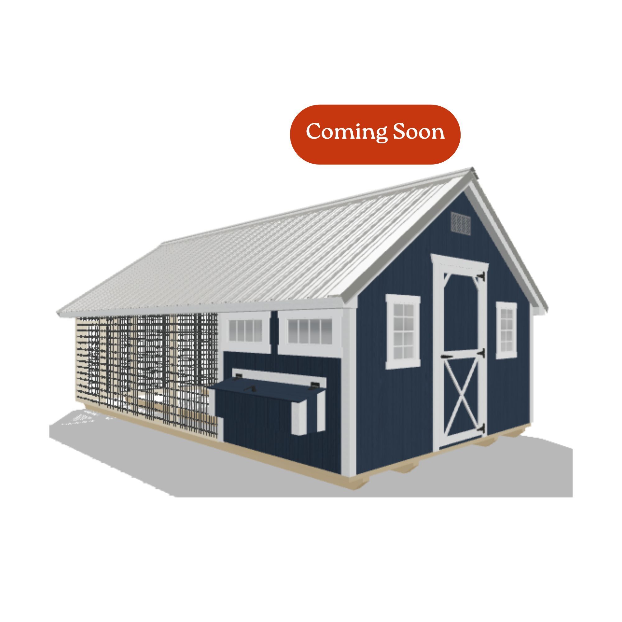 12x20 Chicken Coop #8498