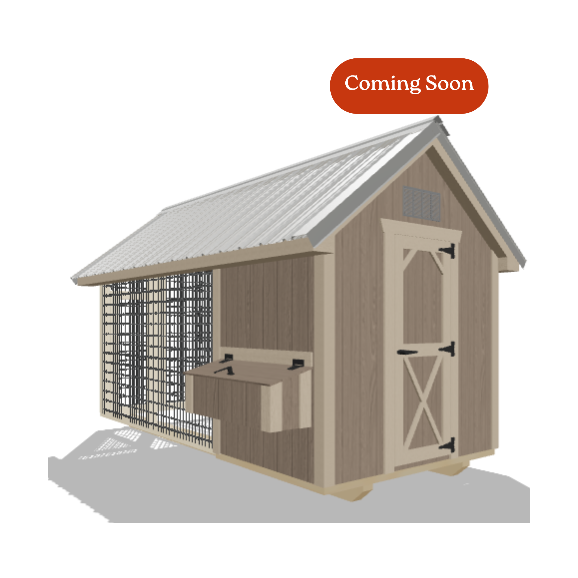 6x12 Chicken Coop #8563