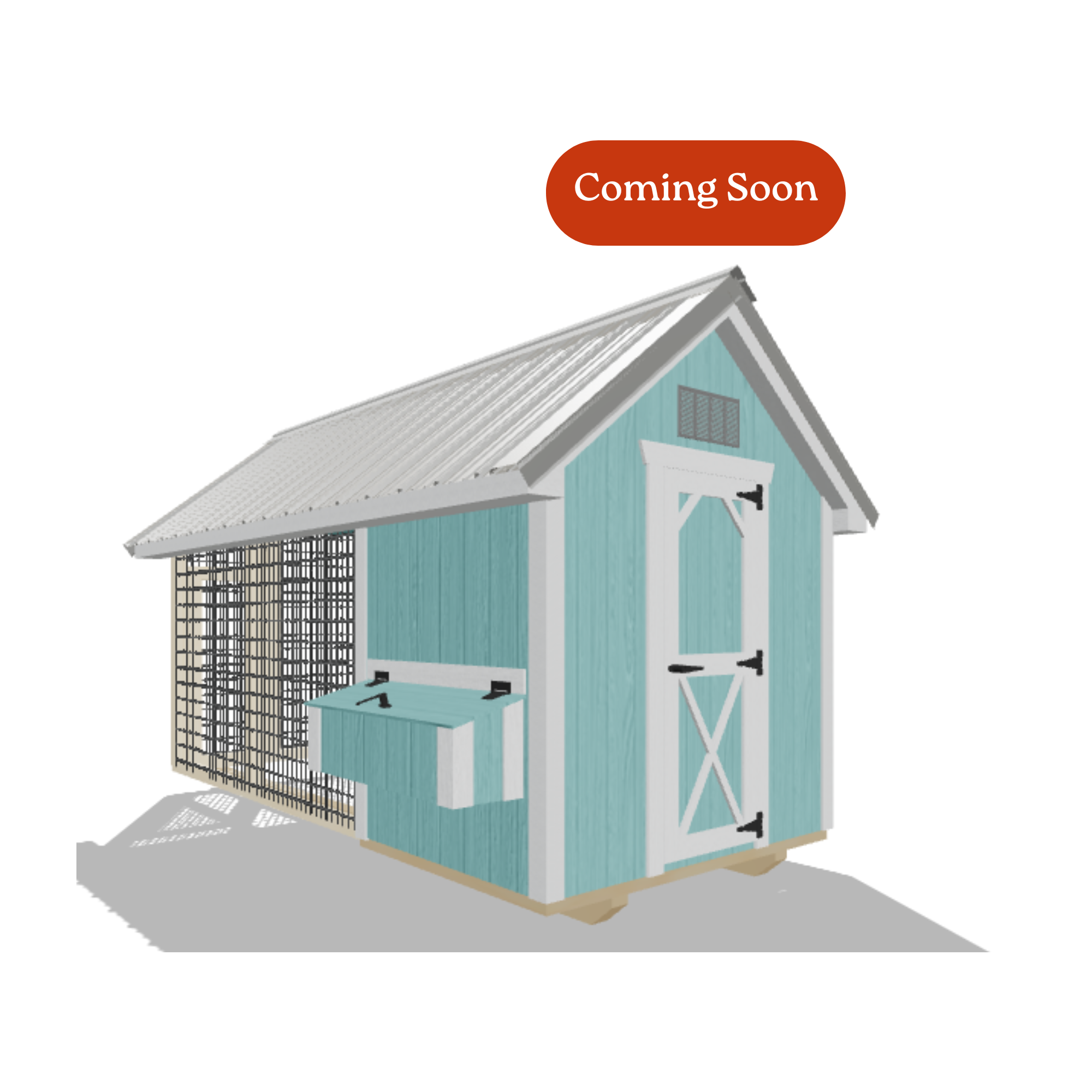 6x12 Chicken Coop #8636