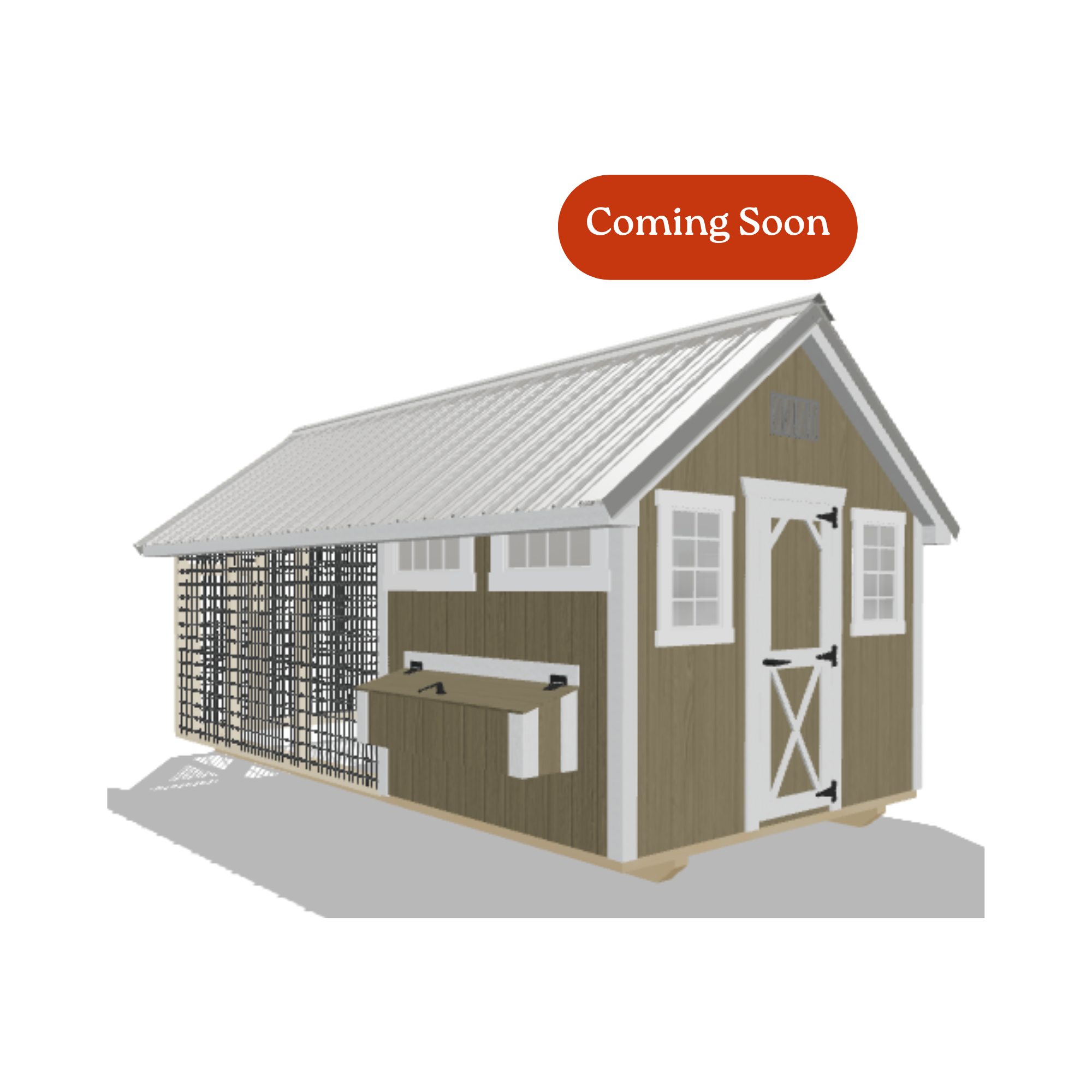 8x16 Chicken Coop #8639