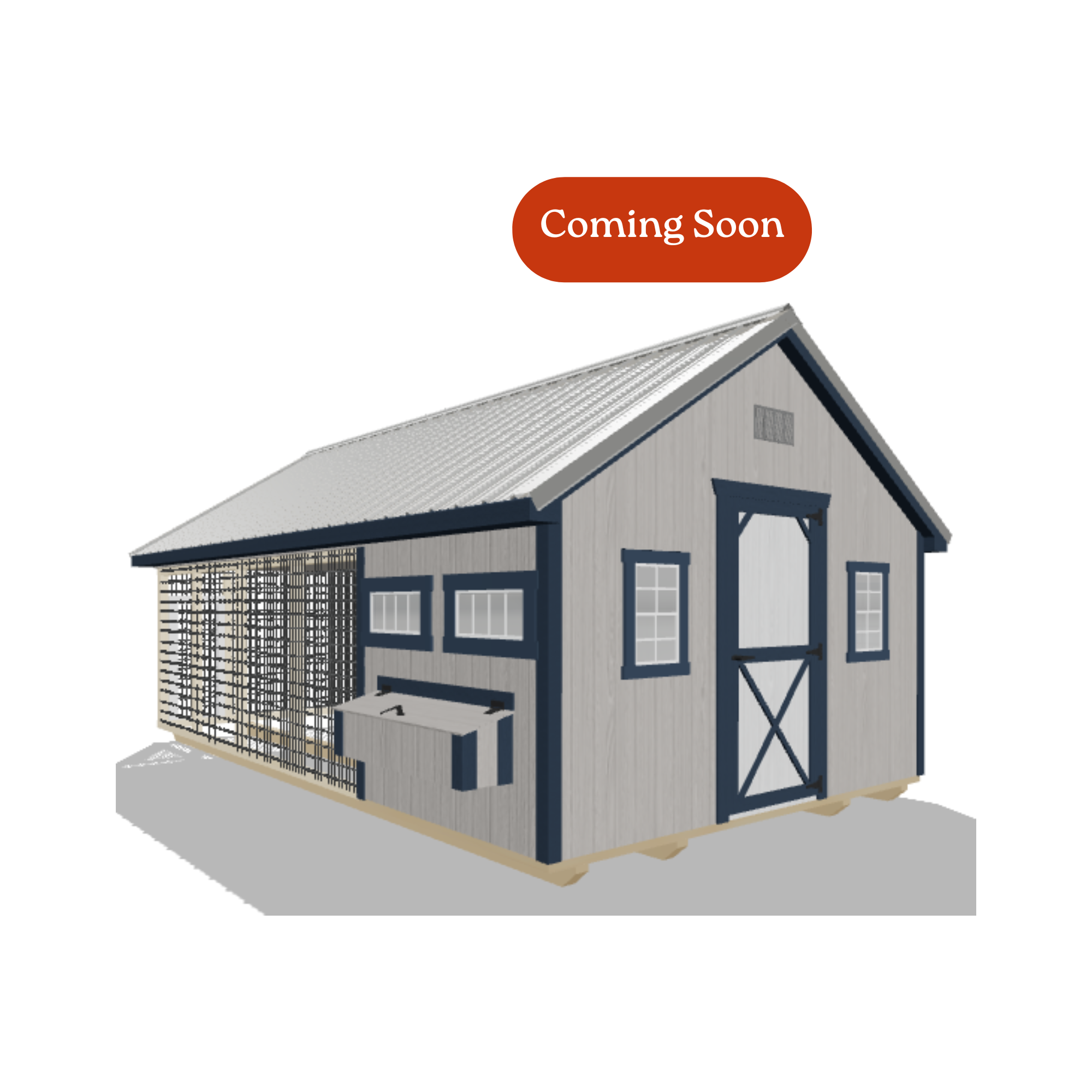 12x20 Chicken Coop #8743