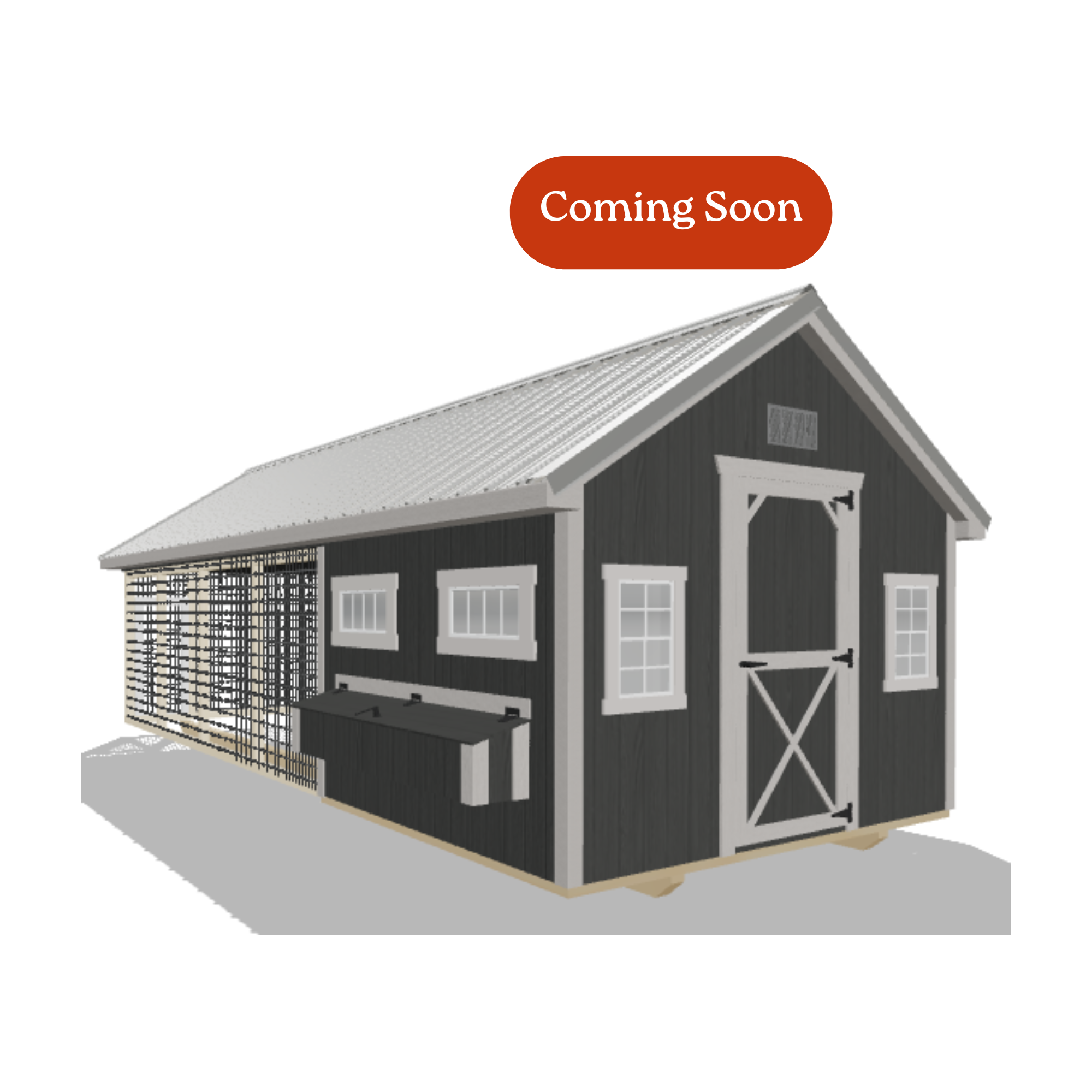 10x24 Chicken Coop #8823