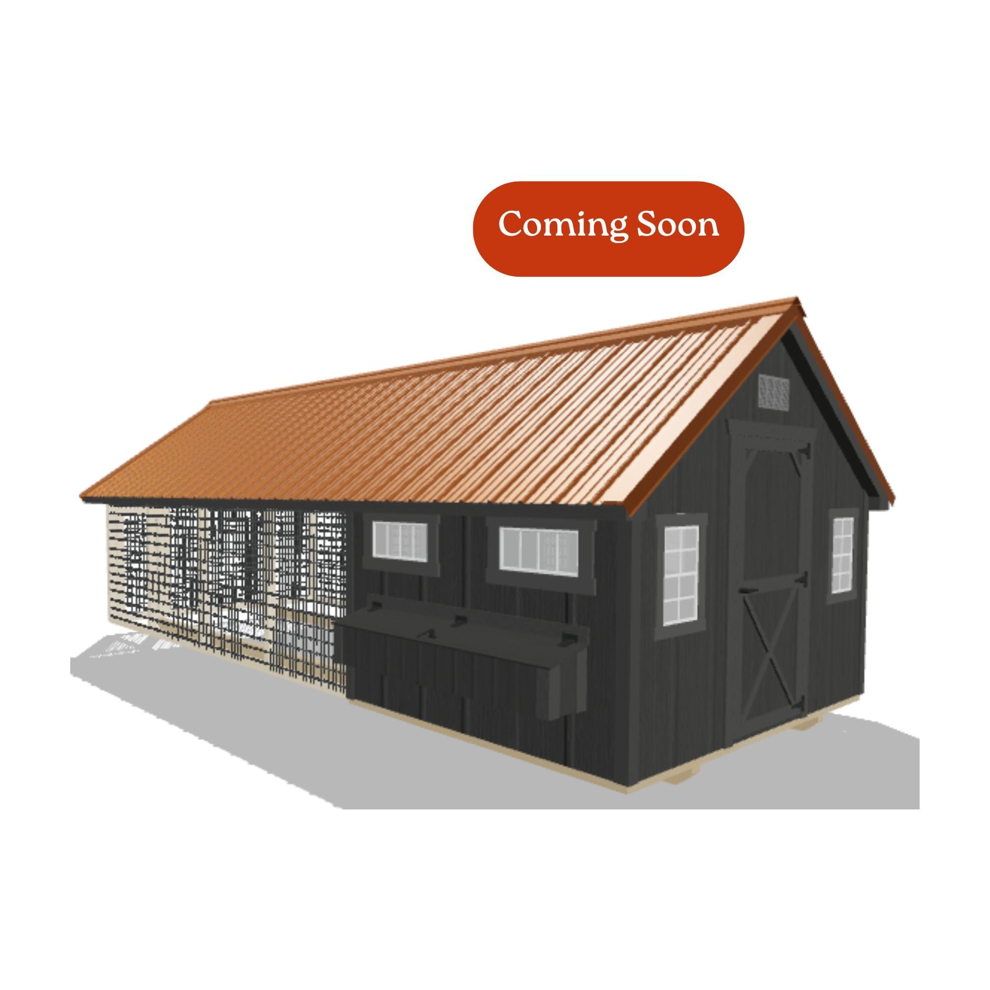 10x24 Chicken Coop #8194