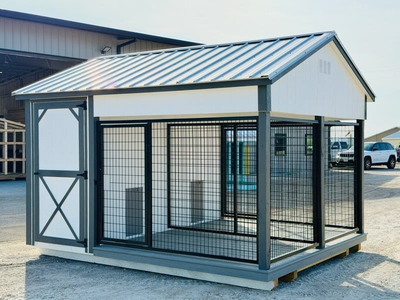 10x12 Double Dog Kennel #8335