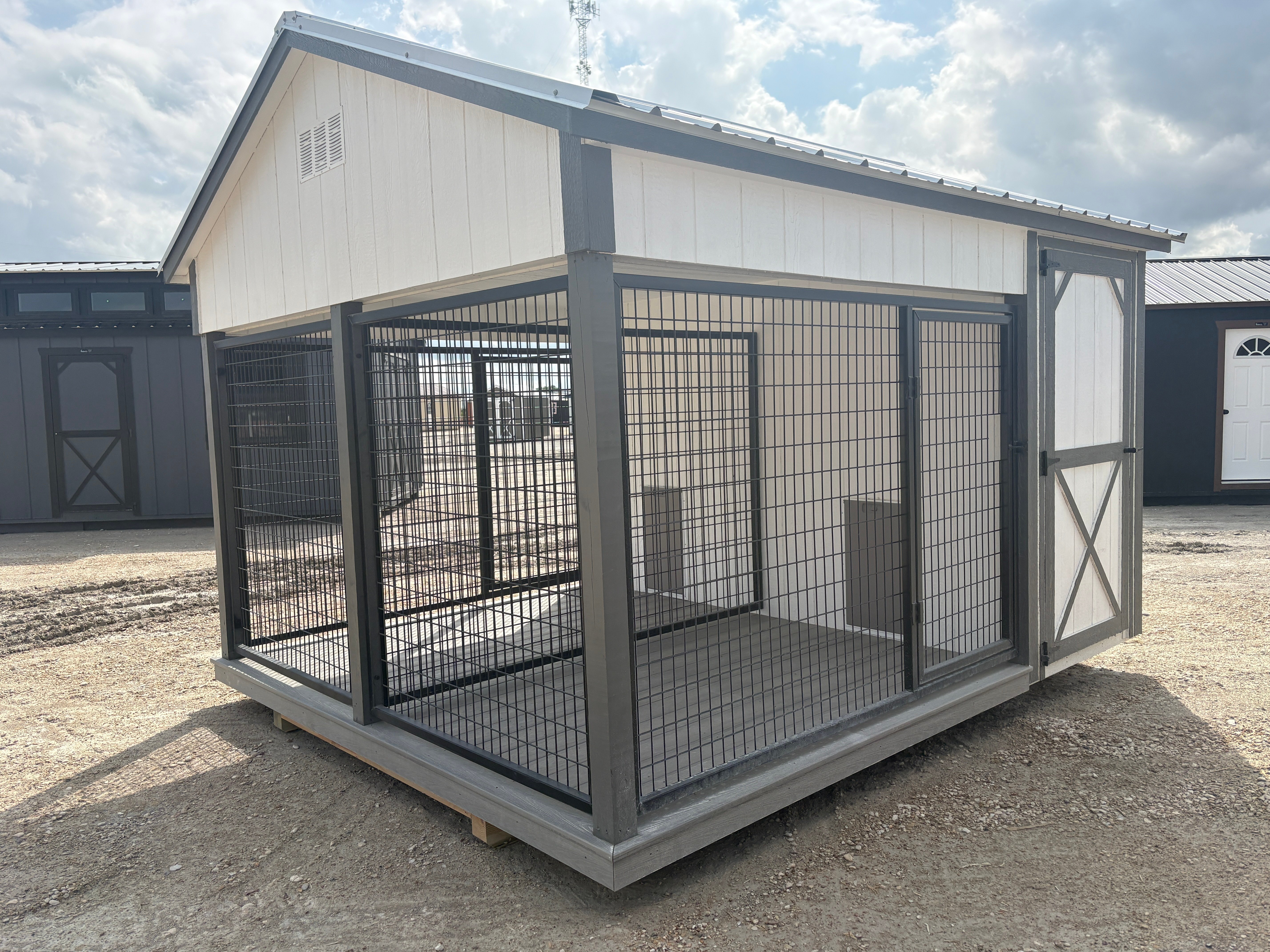 10x12 Double Dog Kennel #7710