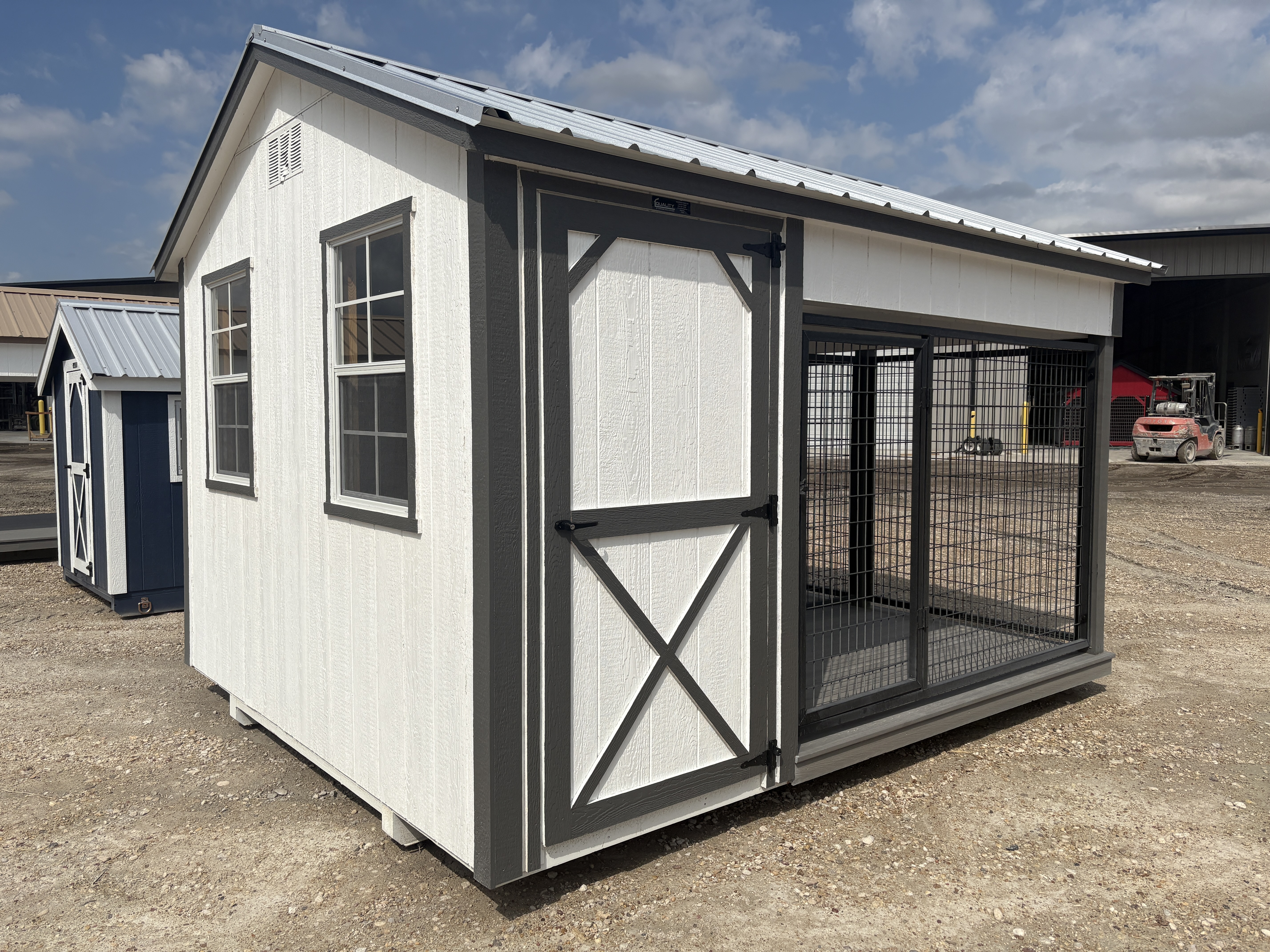 10x12 Double Dog Kennel #7710