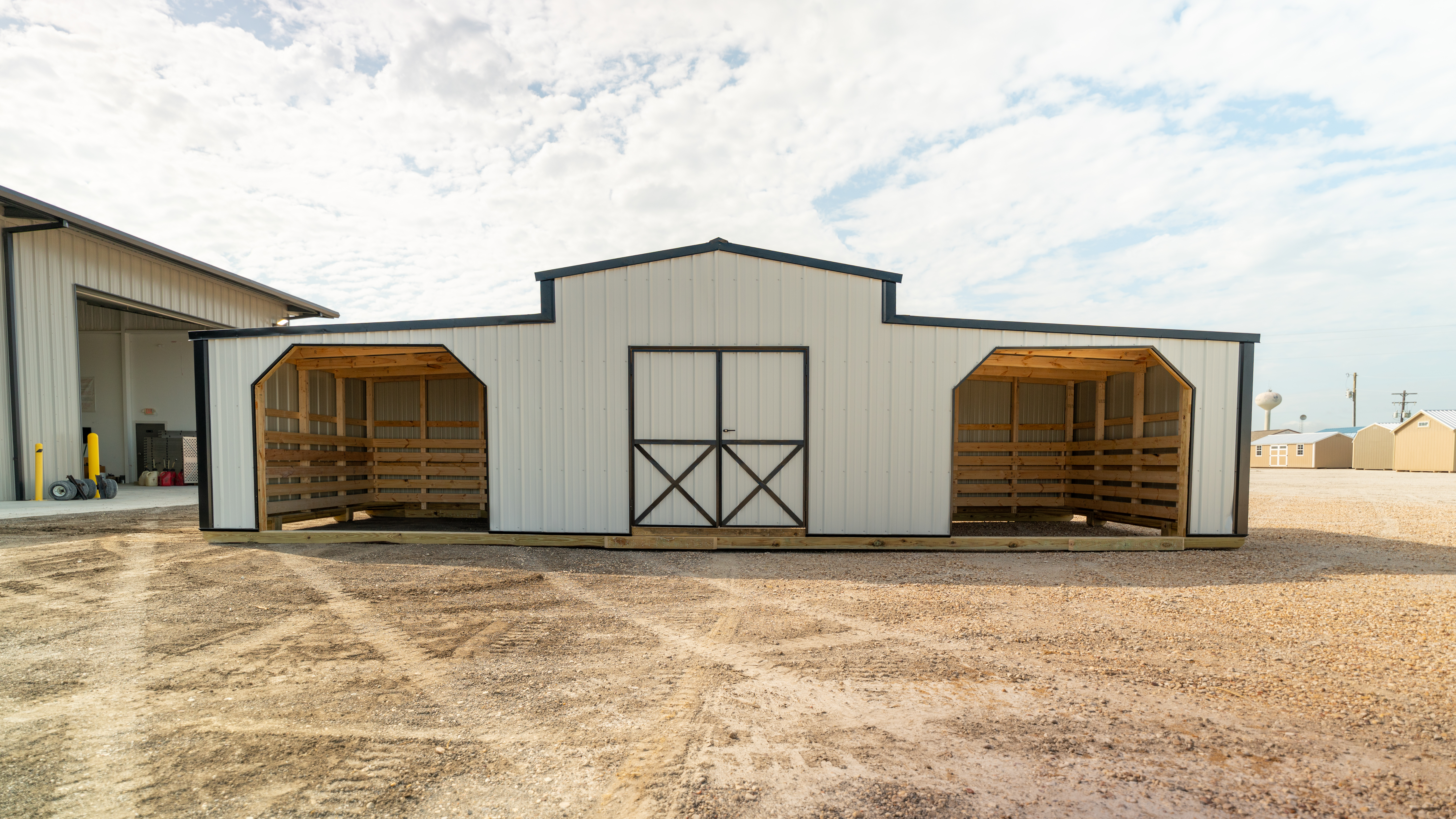 12x36 Longhorn Run-in Shed w/Tack Room #6848