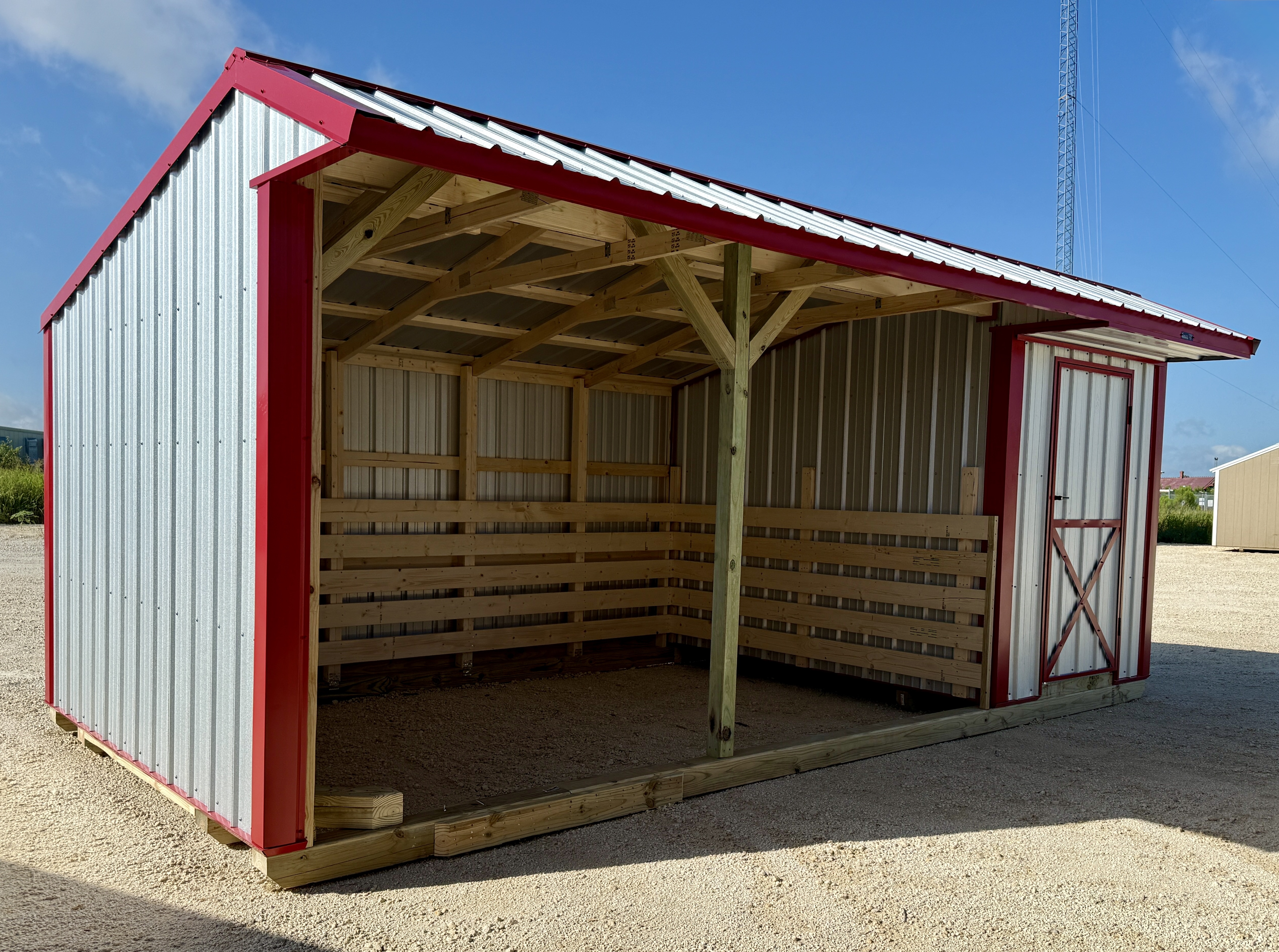 10x20 Run-in Shed with Tack Room #6539