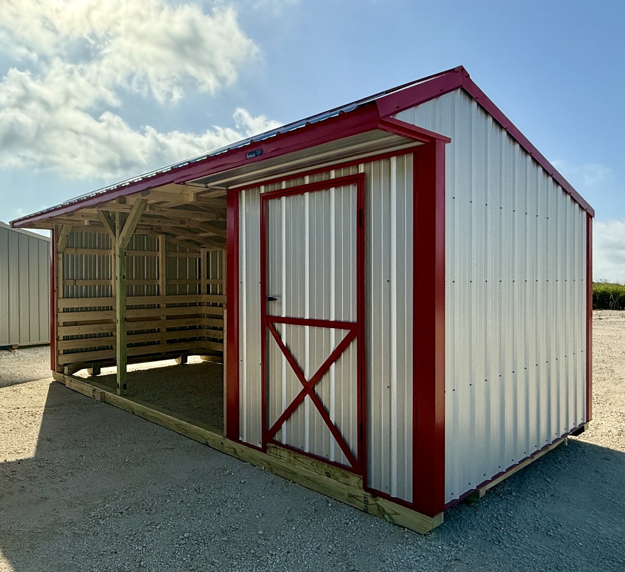 10x20 Run-in Shed with Tack Room #6539