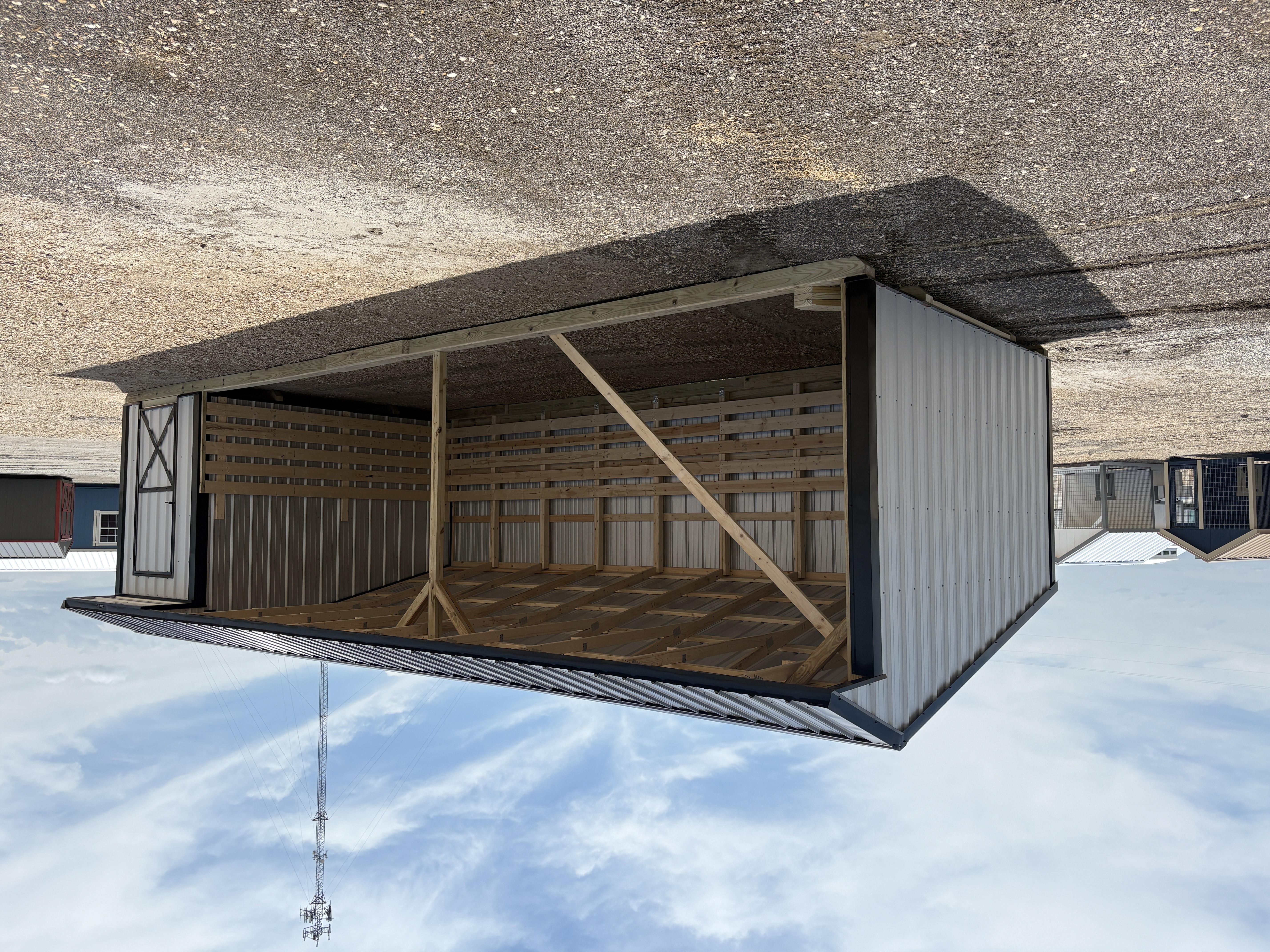 12x32 Run-in Shed with Tack Room #6791