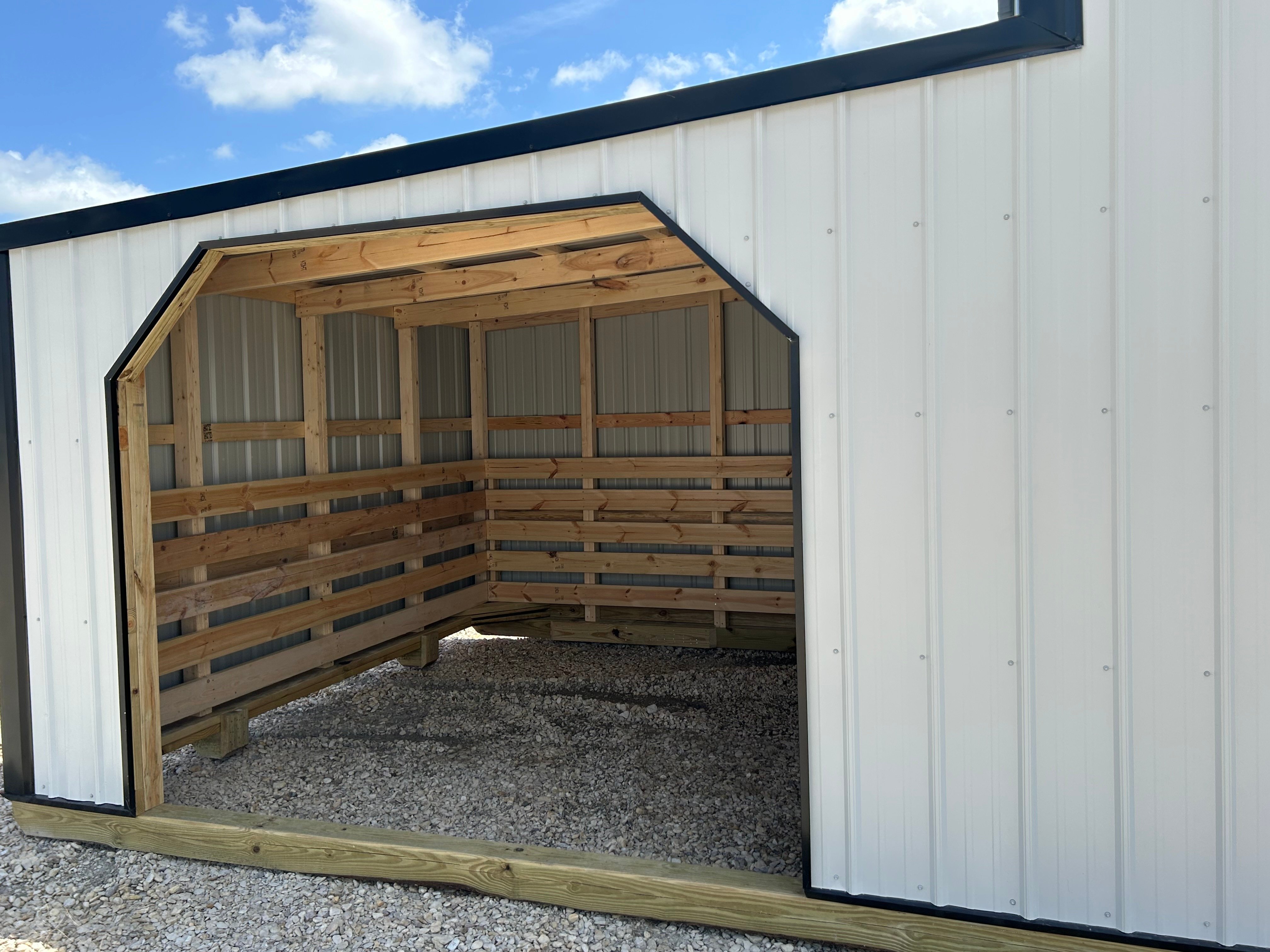 12x36 Longhorn Run-in Shed w/Tack Room #6848