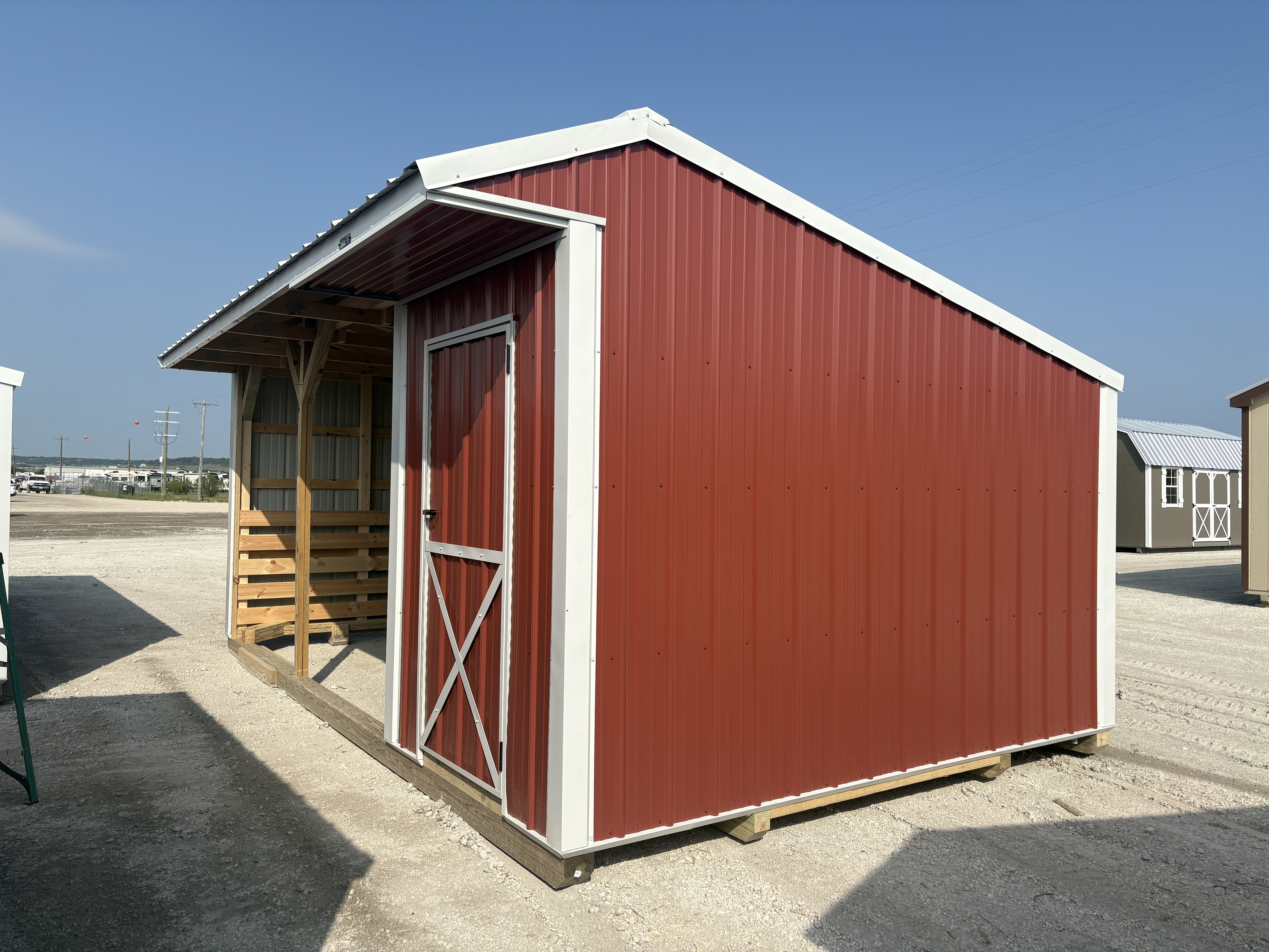 12x20 Run-in Shed w/Tack Room #8172