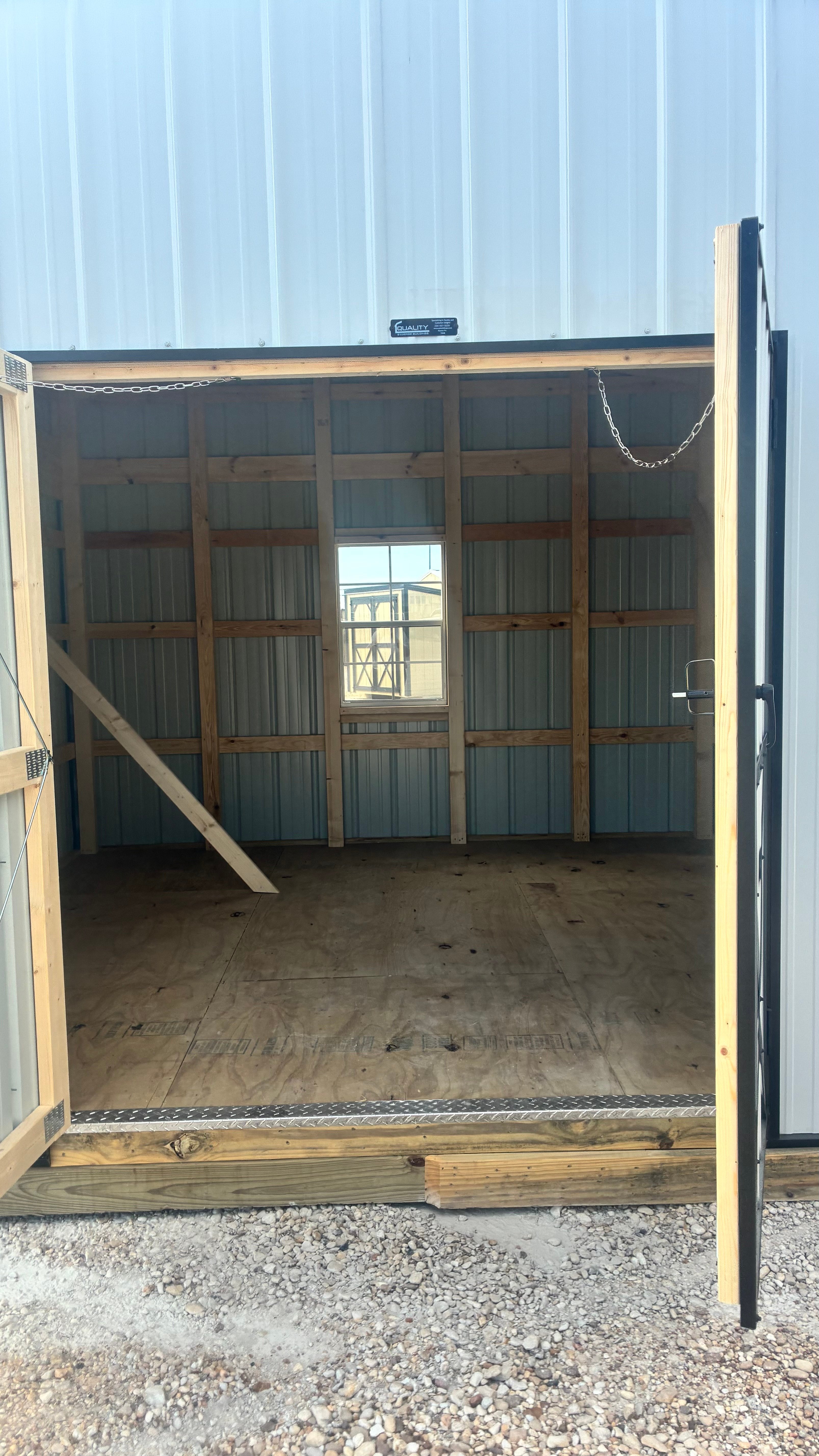 12x36 Metal Longhorn Run-in Shed w/Tack Room #7668