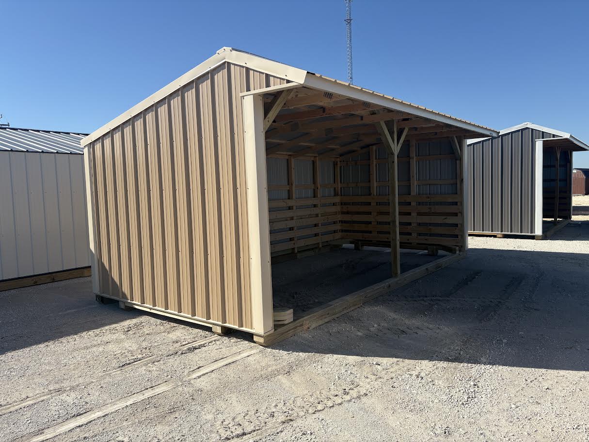10x20 Metal Run-in Shed #8750