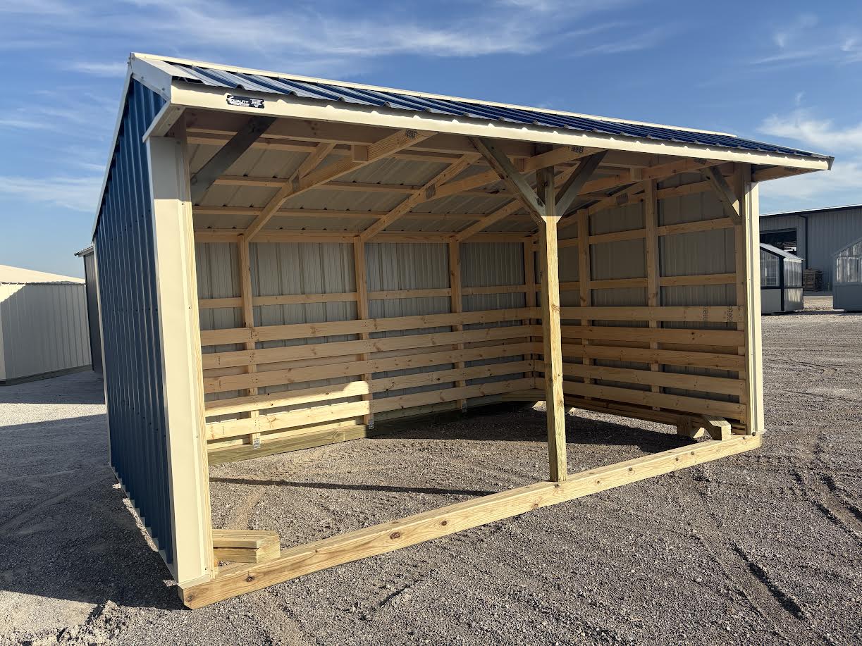10x16 Metal Run-in Shed #8813