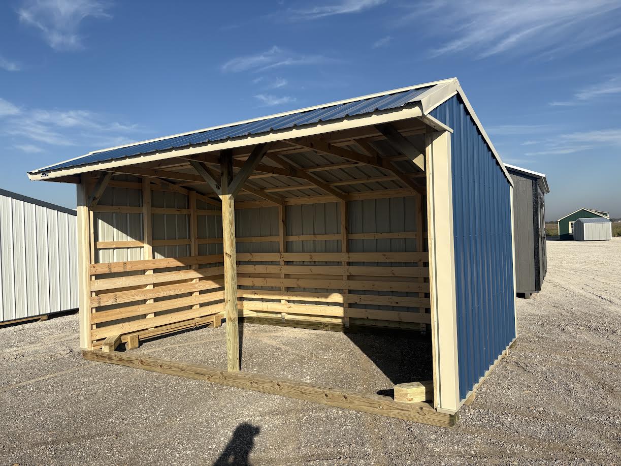 10x16 Metal Run-in Shed #8813