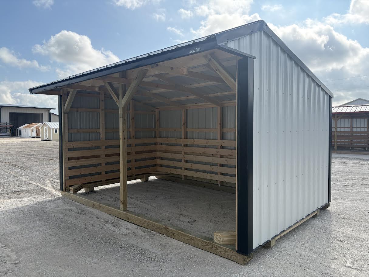 10x16 Metal Run-in Shed #8749