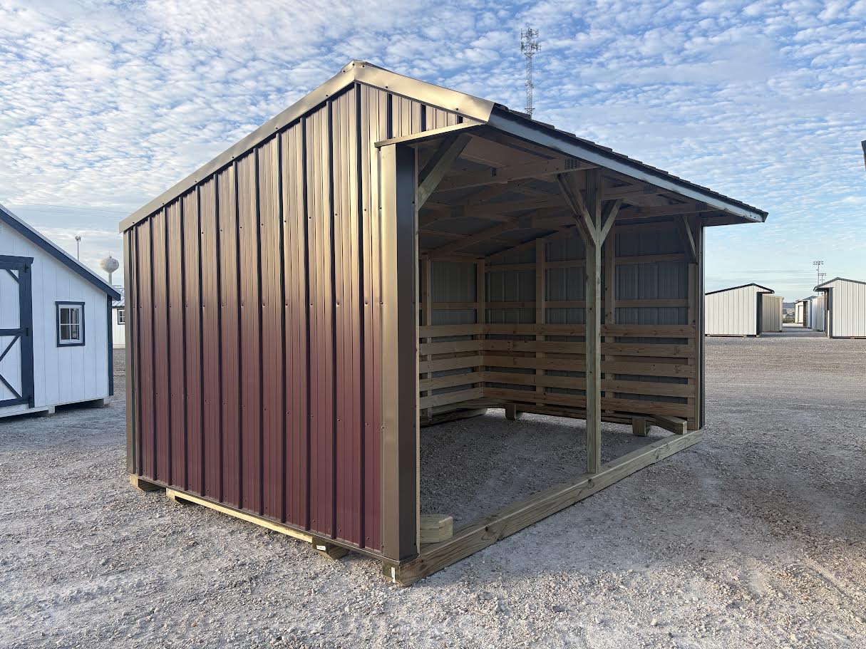 10x16 Metal Run-in Shed #8812
