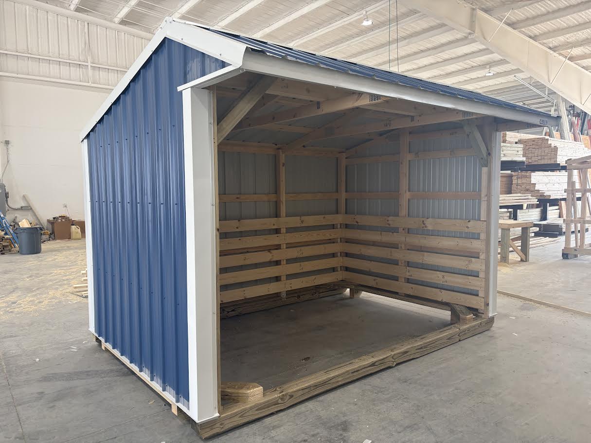 8x12 Metal Run-in Shed #8593