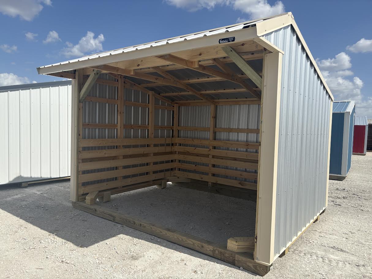 10x12 Metal Run-in Shed #8665