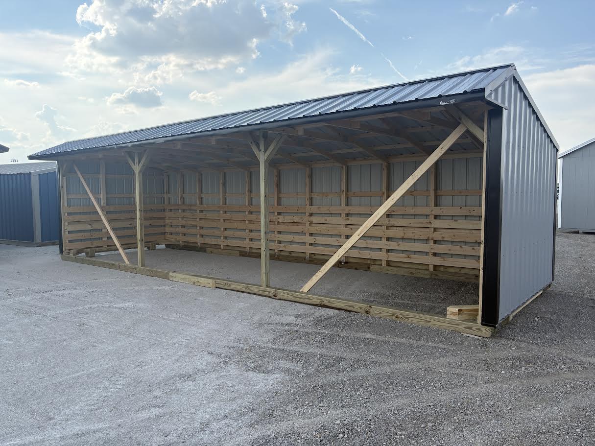 10x32 Metal Run-in Shed #8669