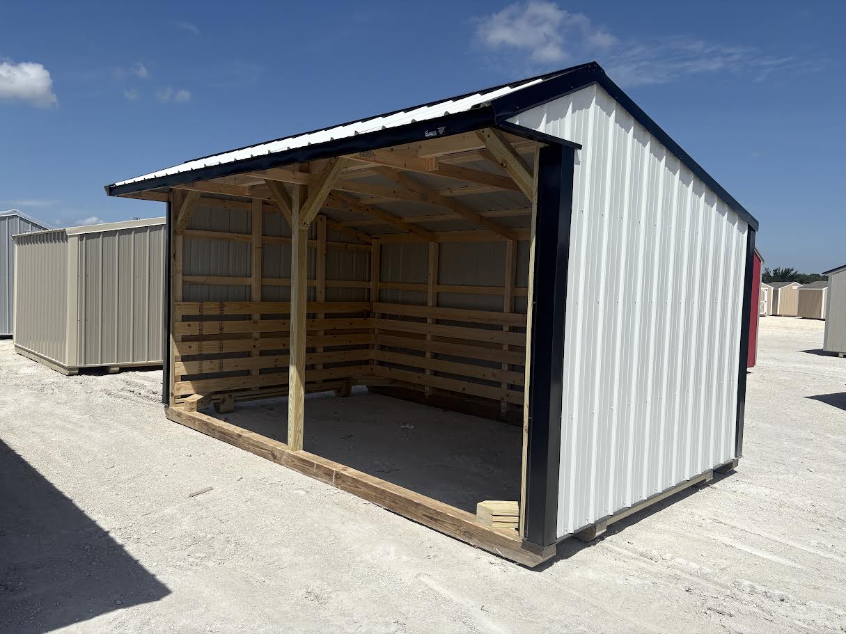 10x16 Metal Run-in Shed #8331