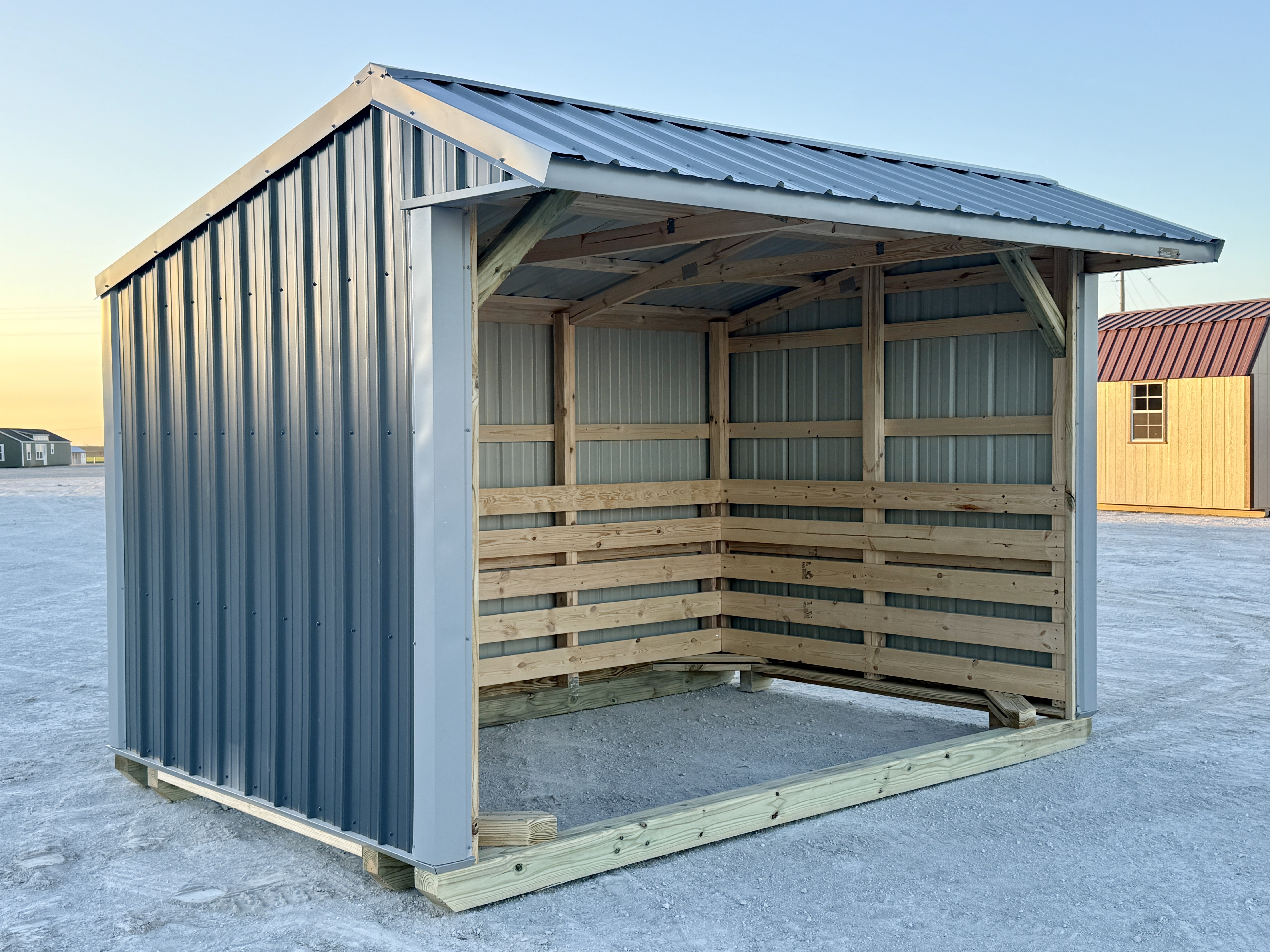 8x12 Metal Run-in Shed #6047