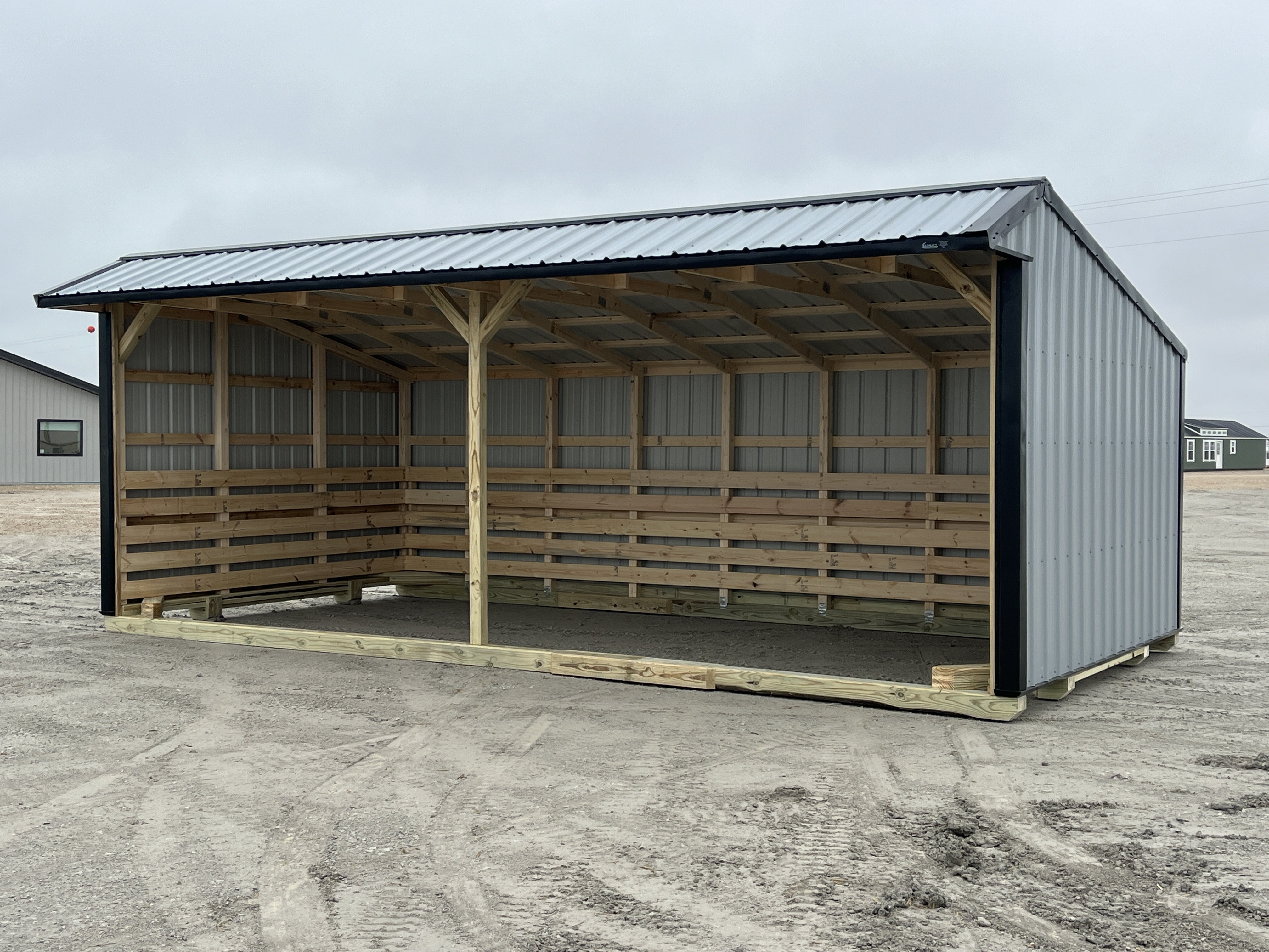 12x24 Metal Run-in Shed #6055