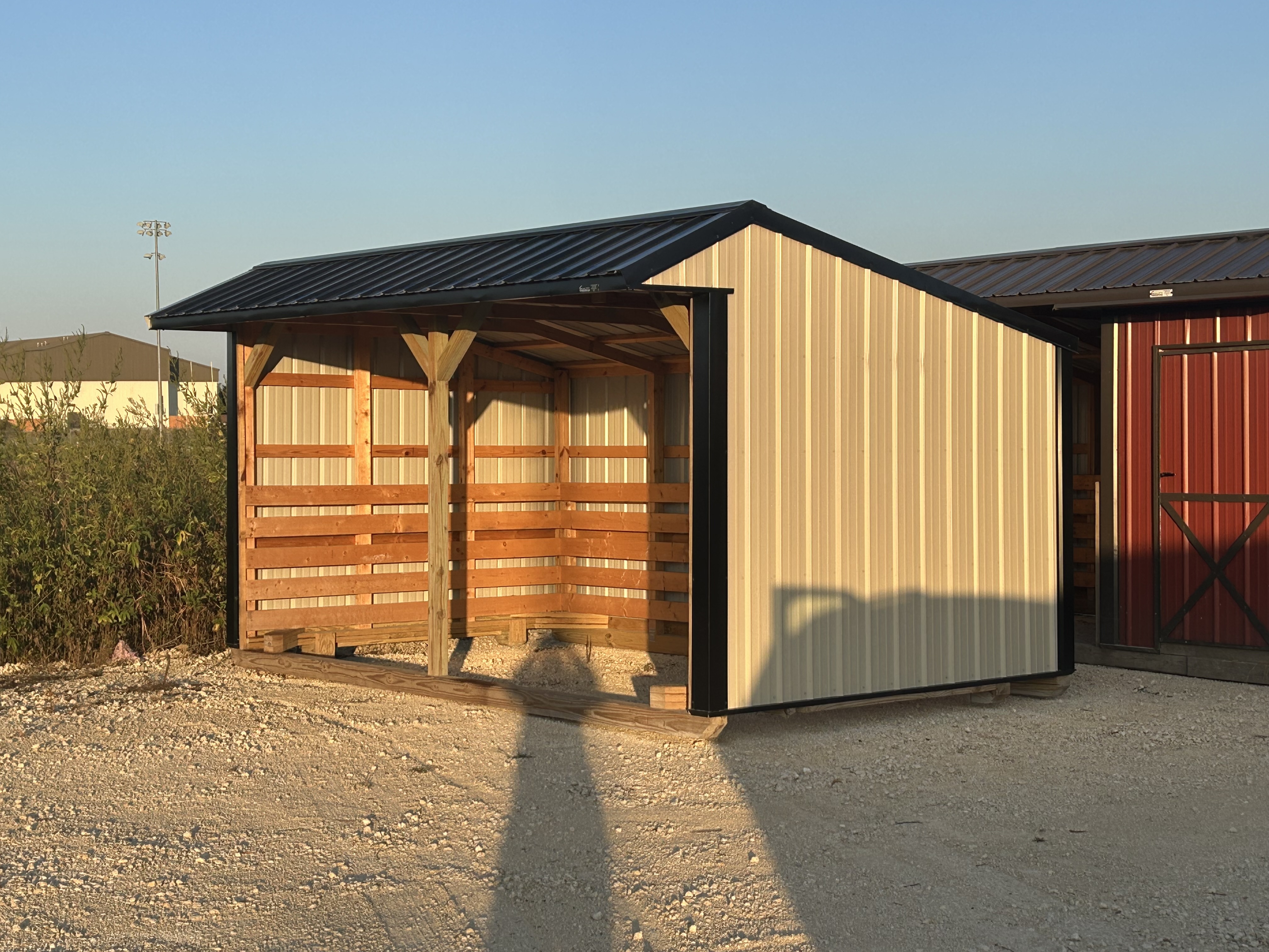 10x16 Metal Run-in Shed #6225