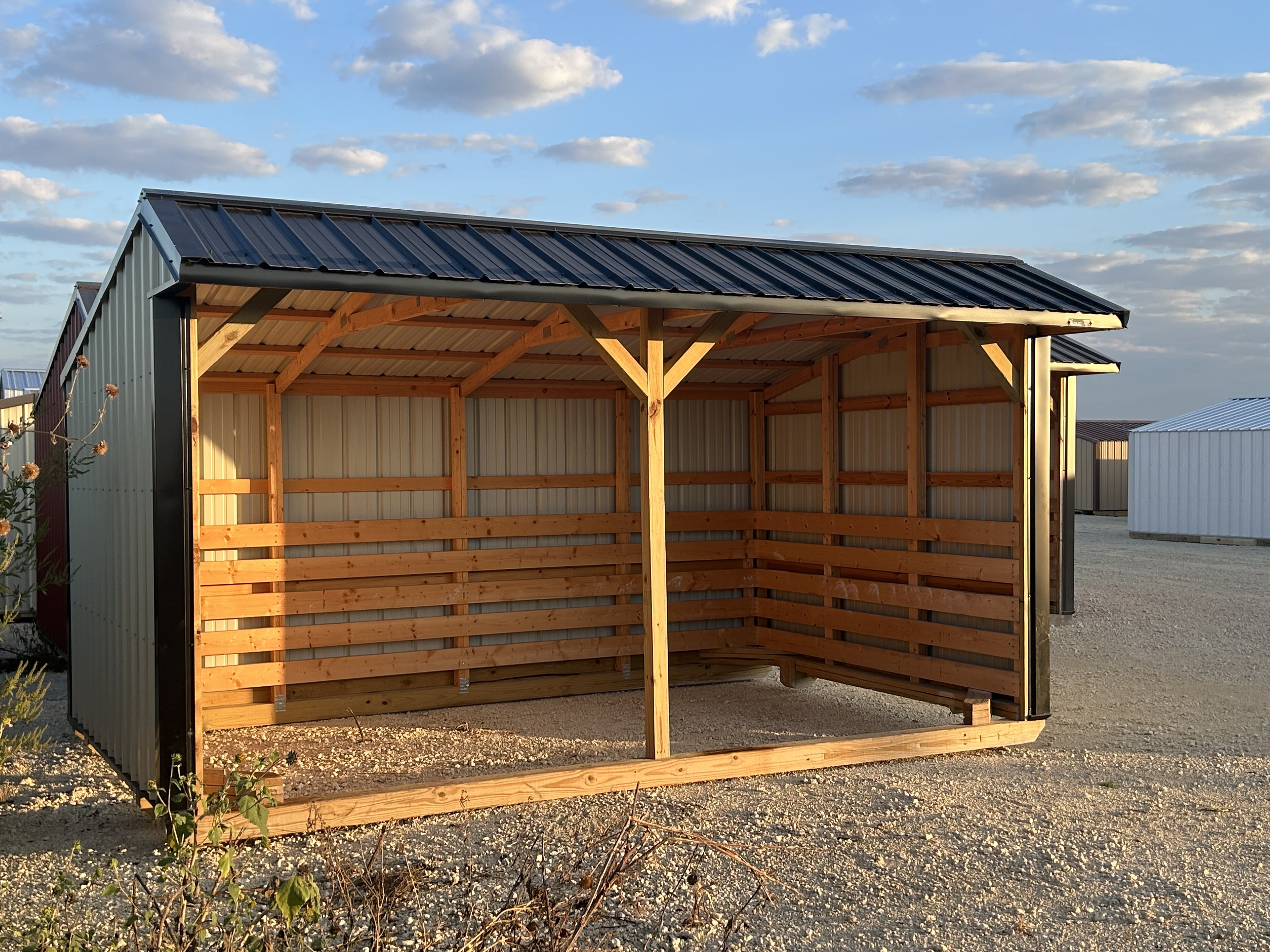 10x16 Metal Run-in Shed #6225