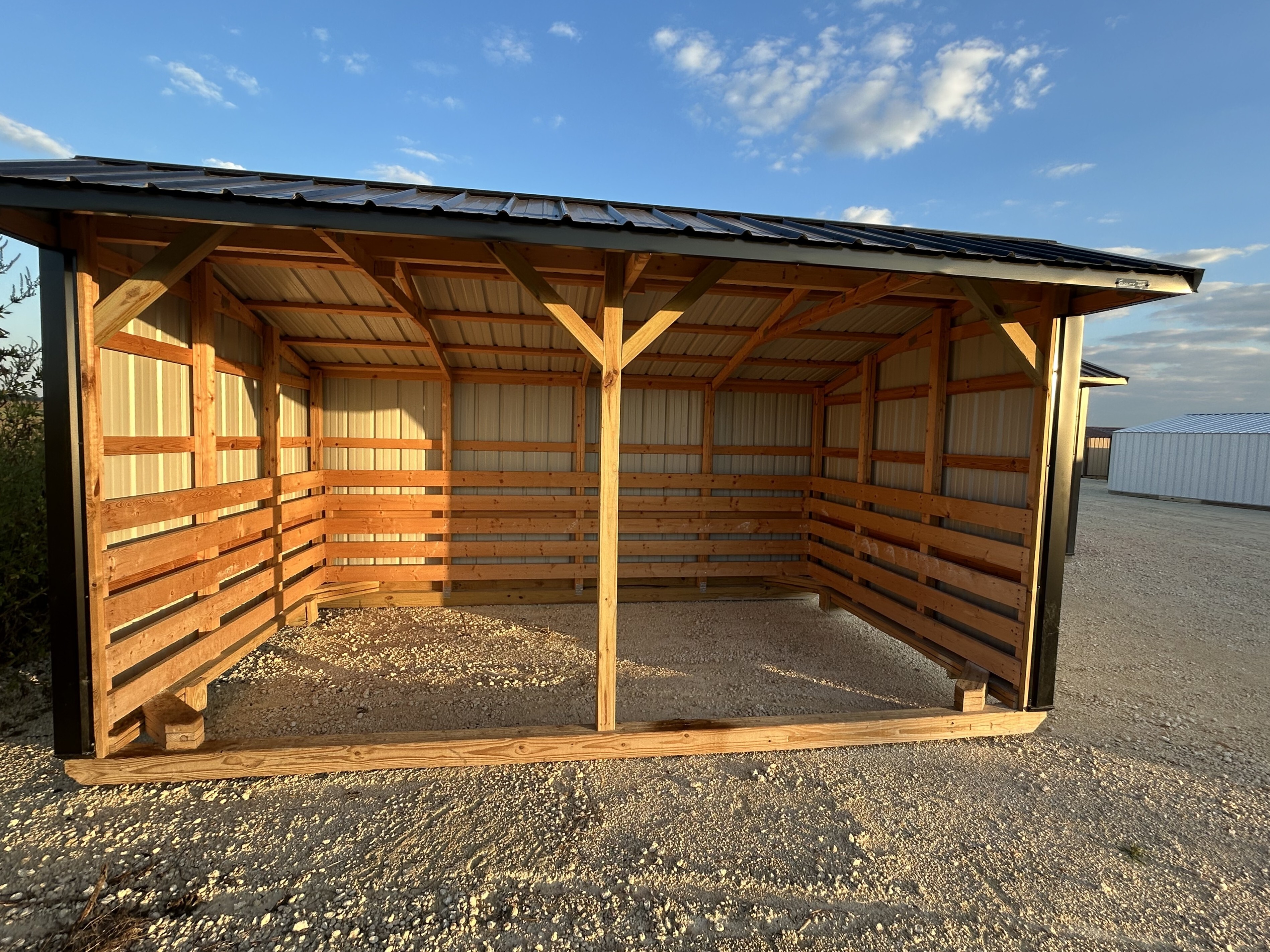 10x16 Metal Run-in Shed #6225