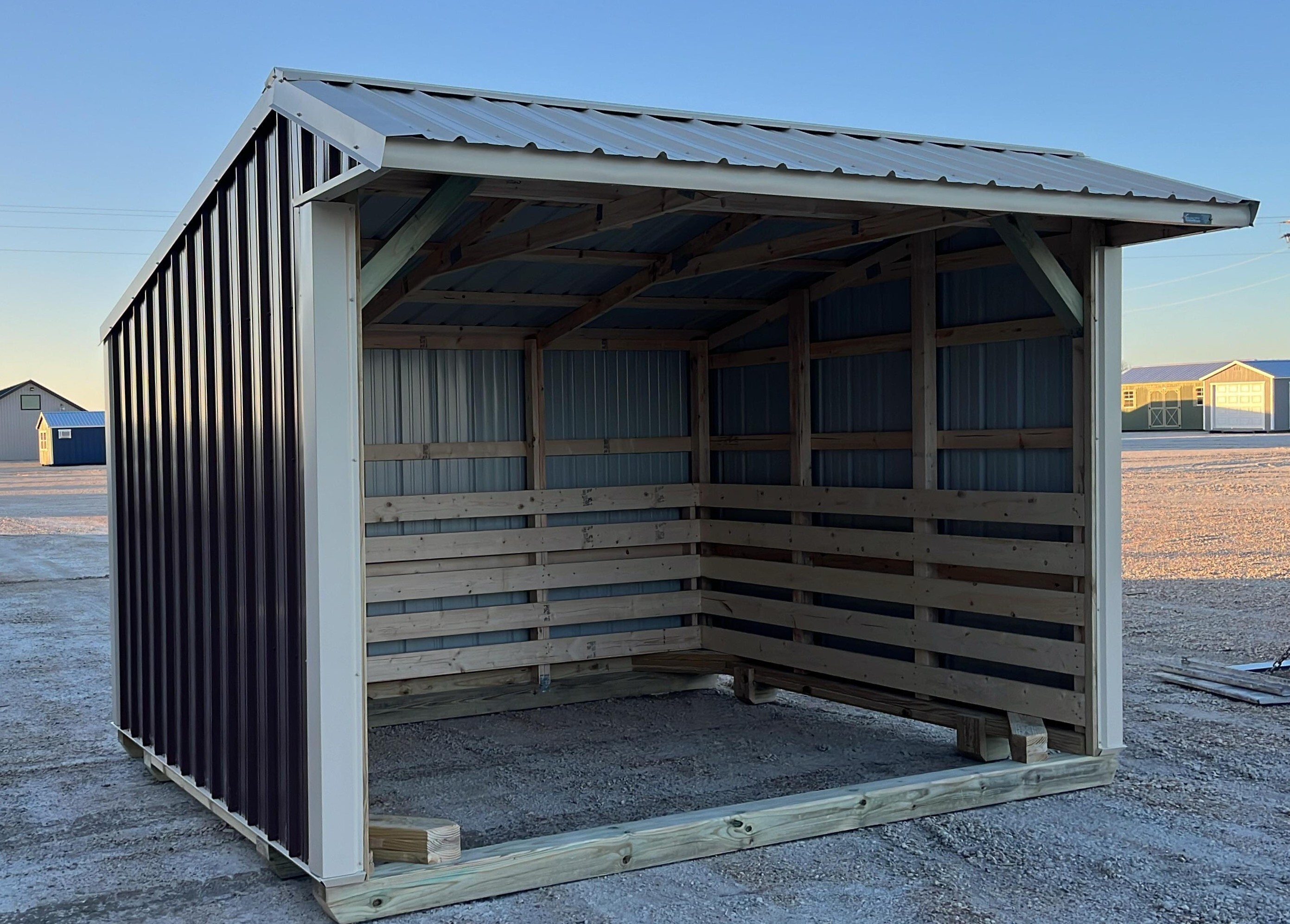10x12 Metal Run-in Shed #6227