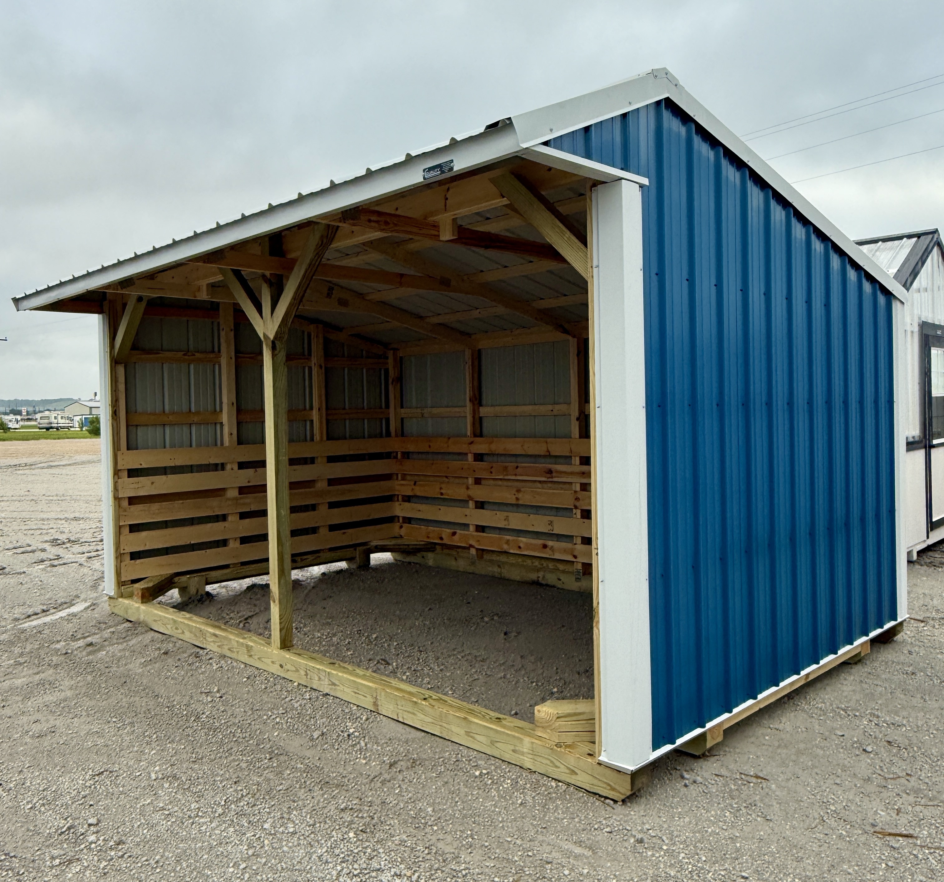 10x16 Metal Run-in Shed #6497