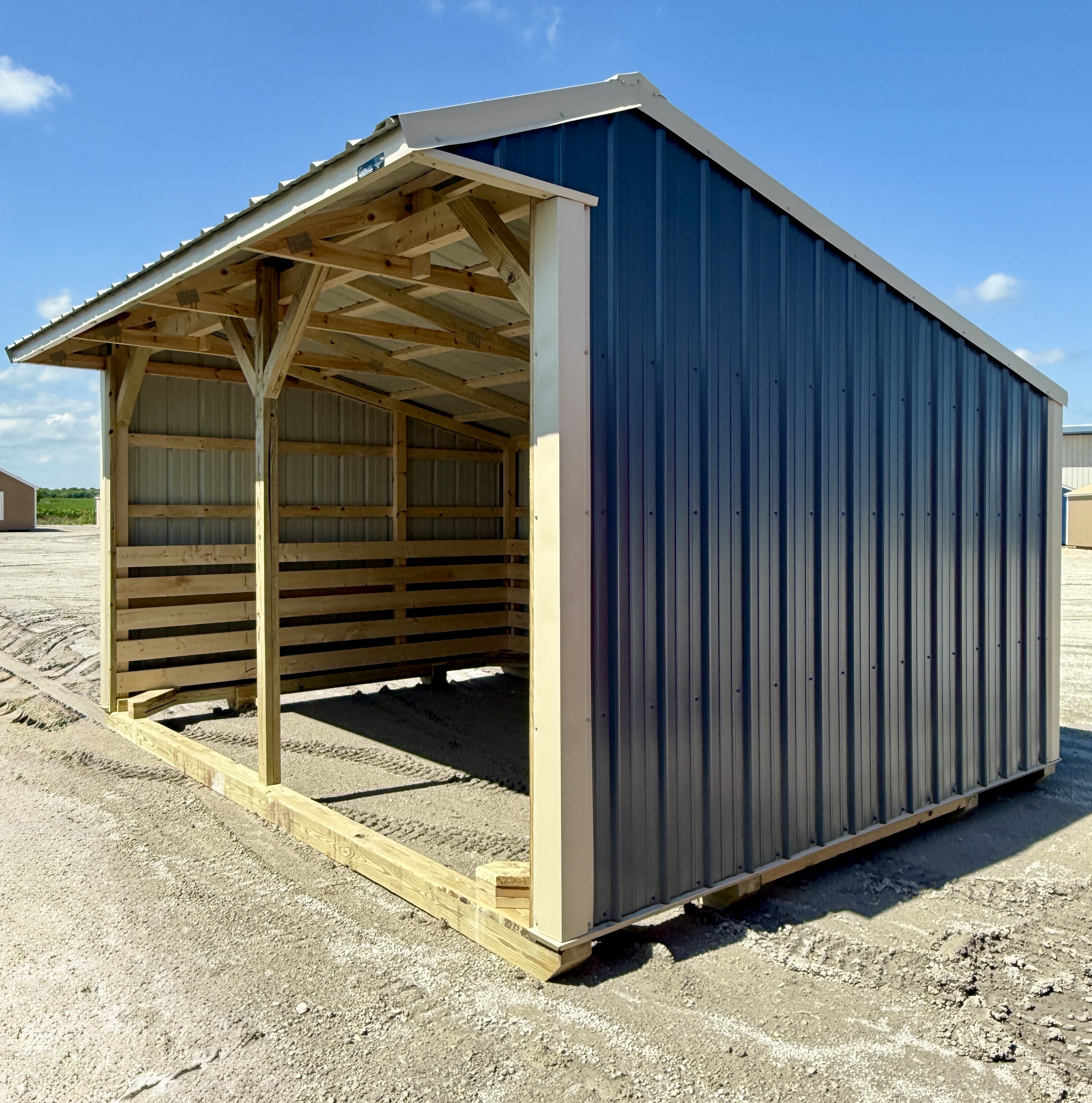 12x16 Metal Run-in Shed #6514