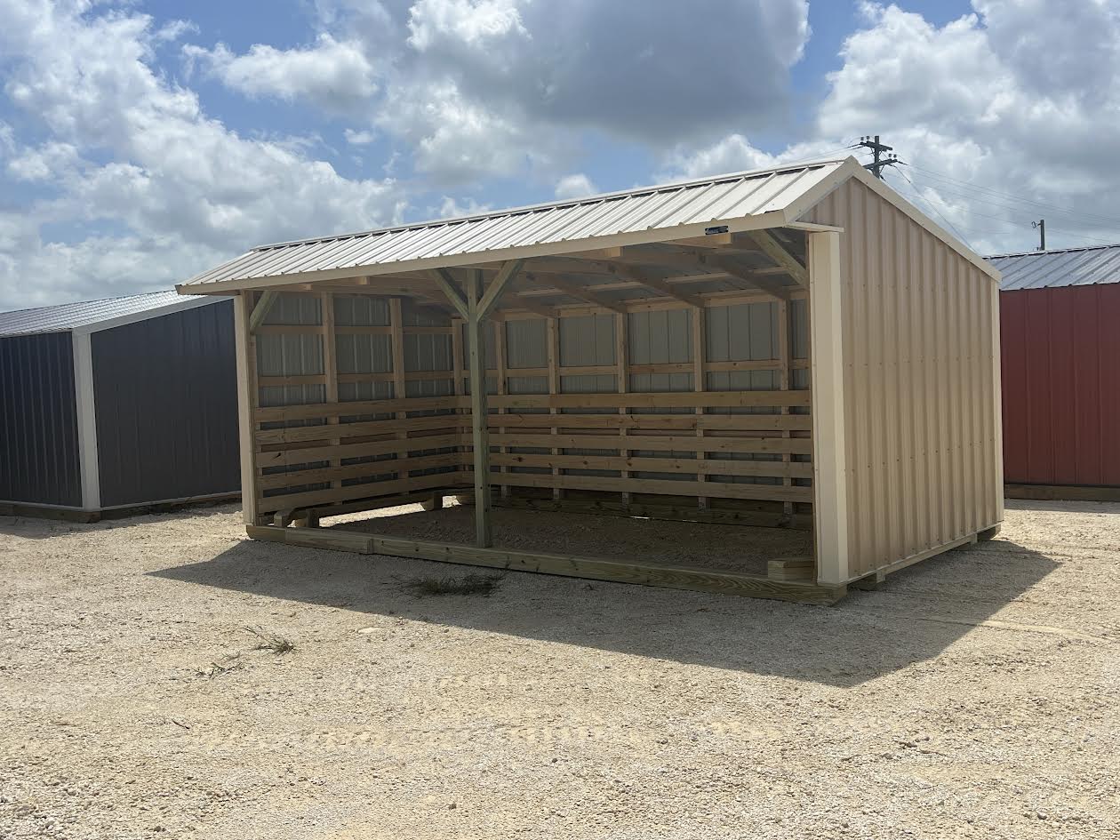 10x20 Metal Run-in Shed #6788